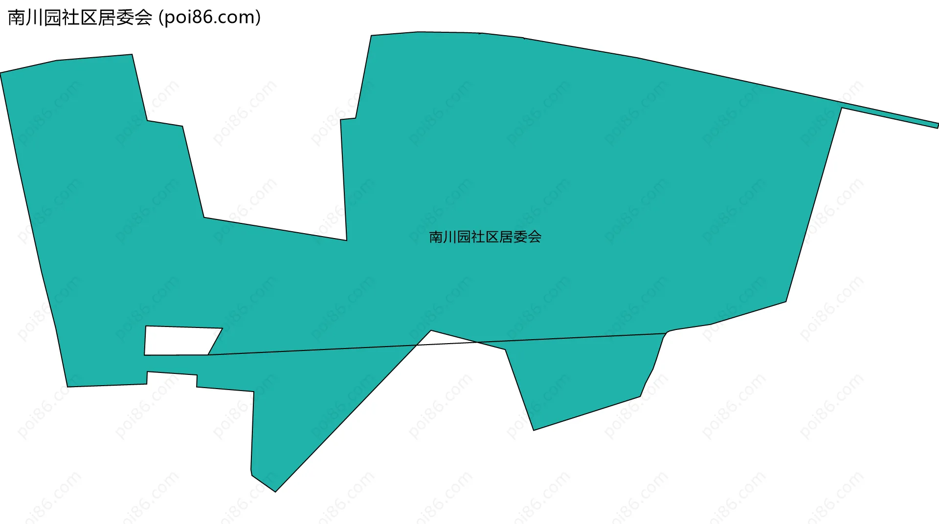 南川园社区居委会边界地图