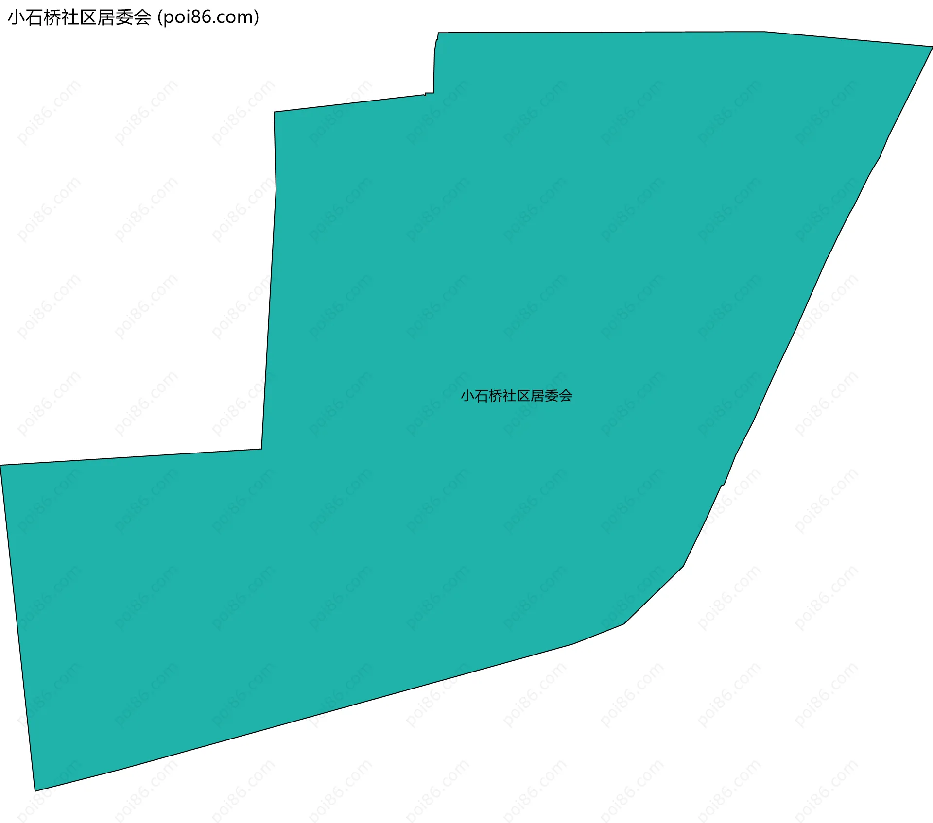 小石桥社区居委会边界地图