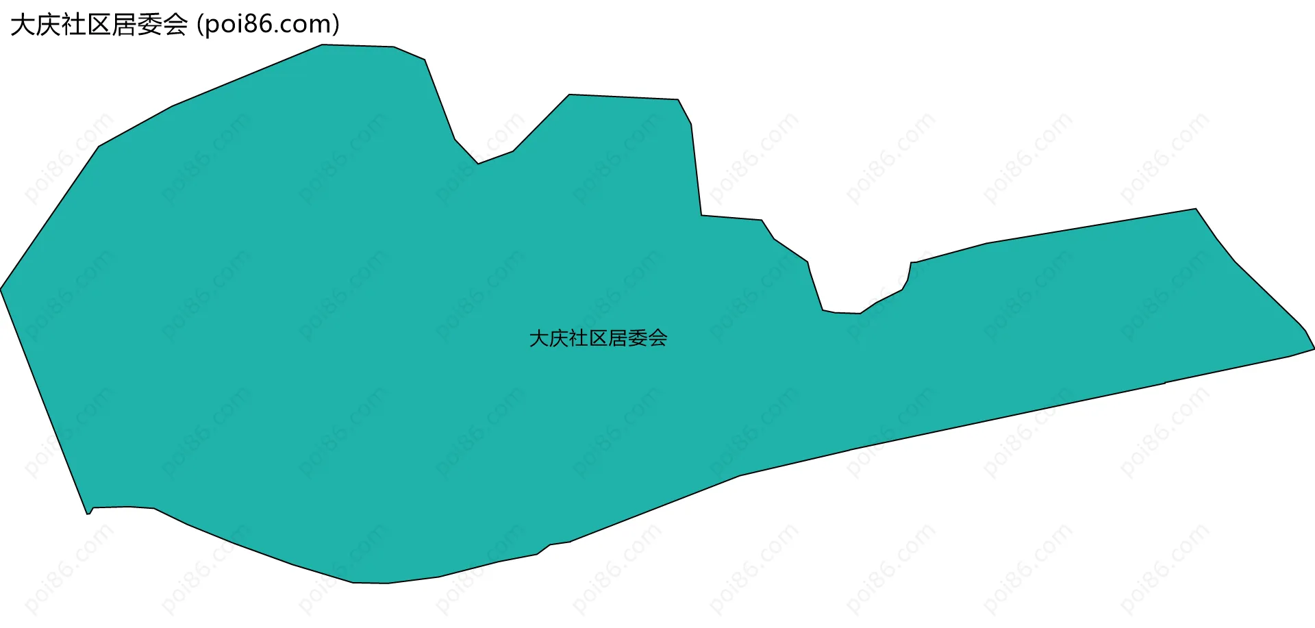 大庆社区居委会边界地图