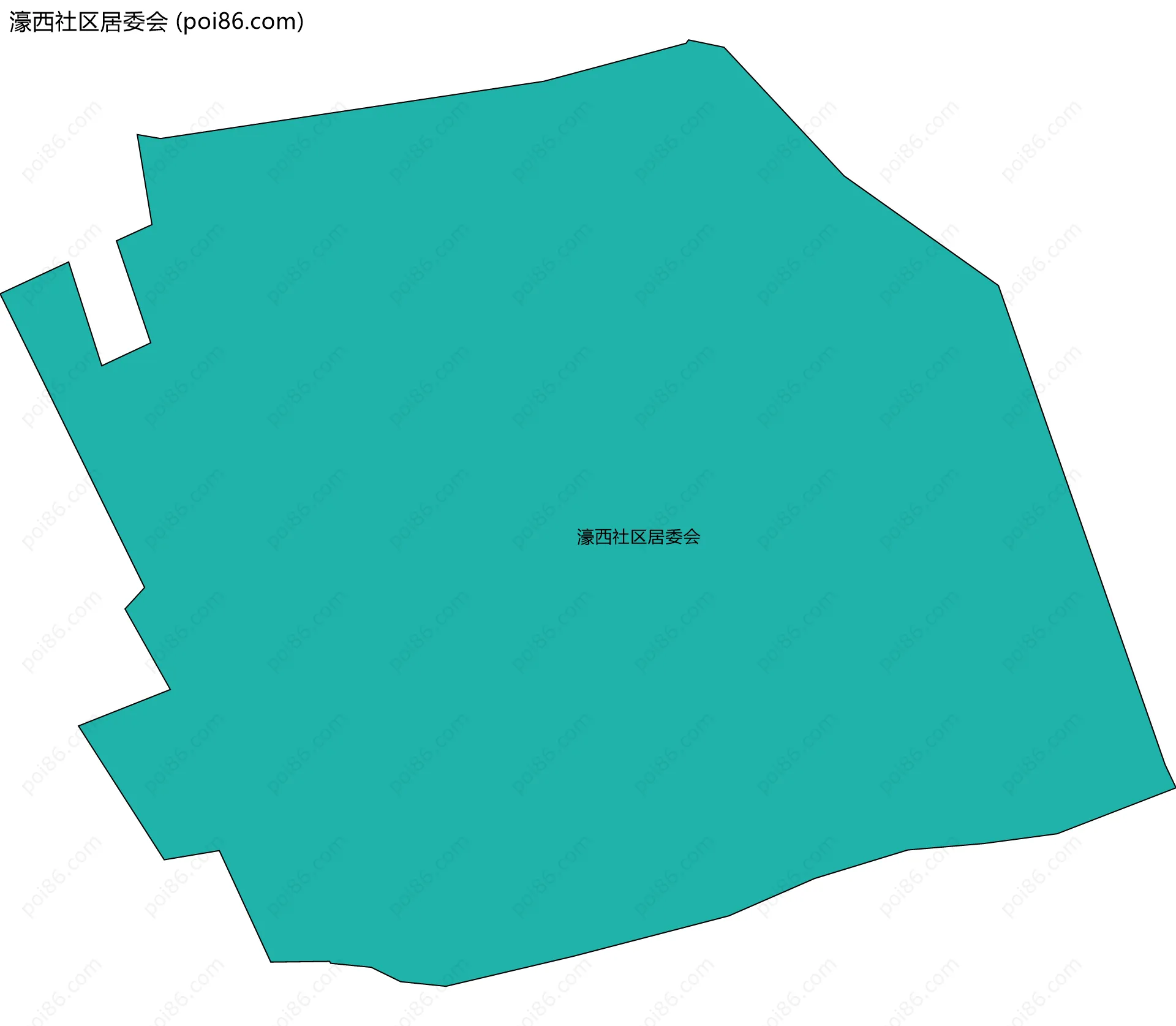 濠西社区居委会边界地图