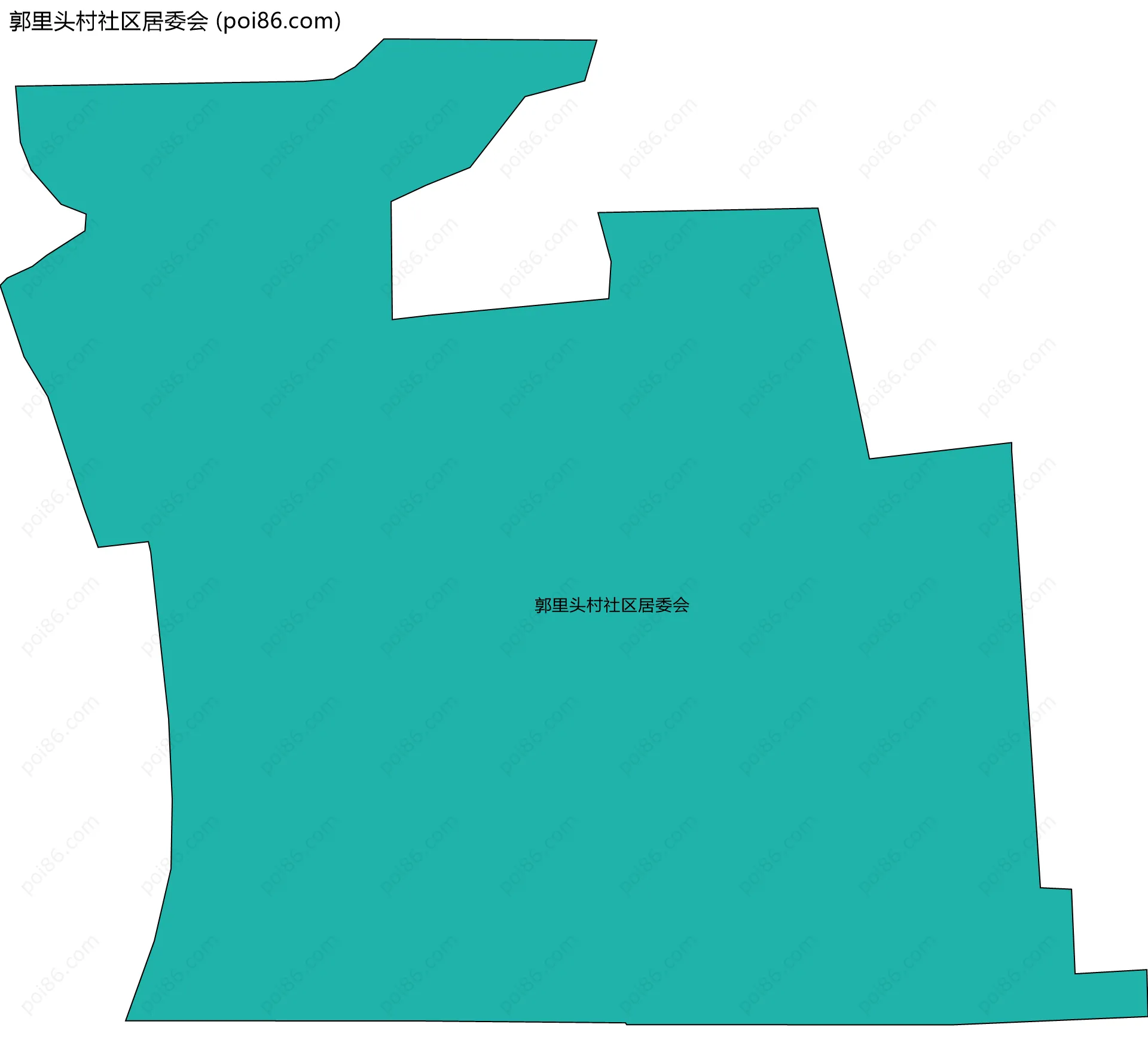 郭里头村社区居委会边界地图