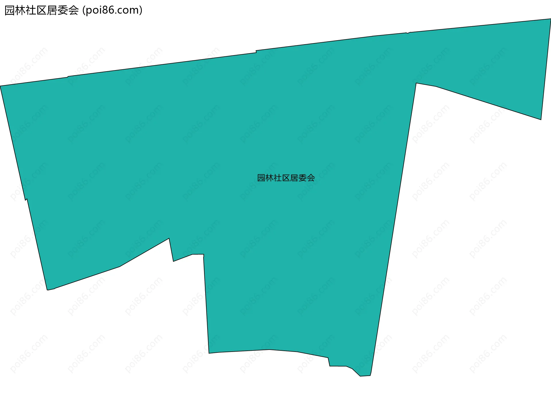 园林社区居委会边界地图