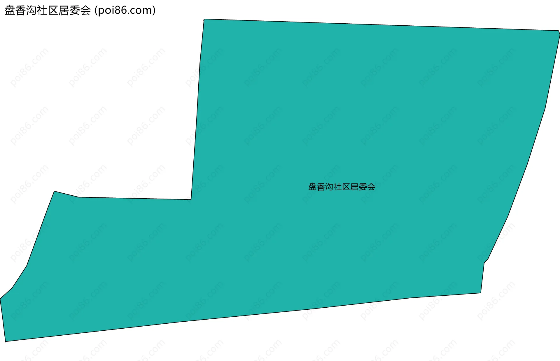 盘香沟社区居委会边界地图