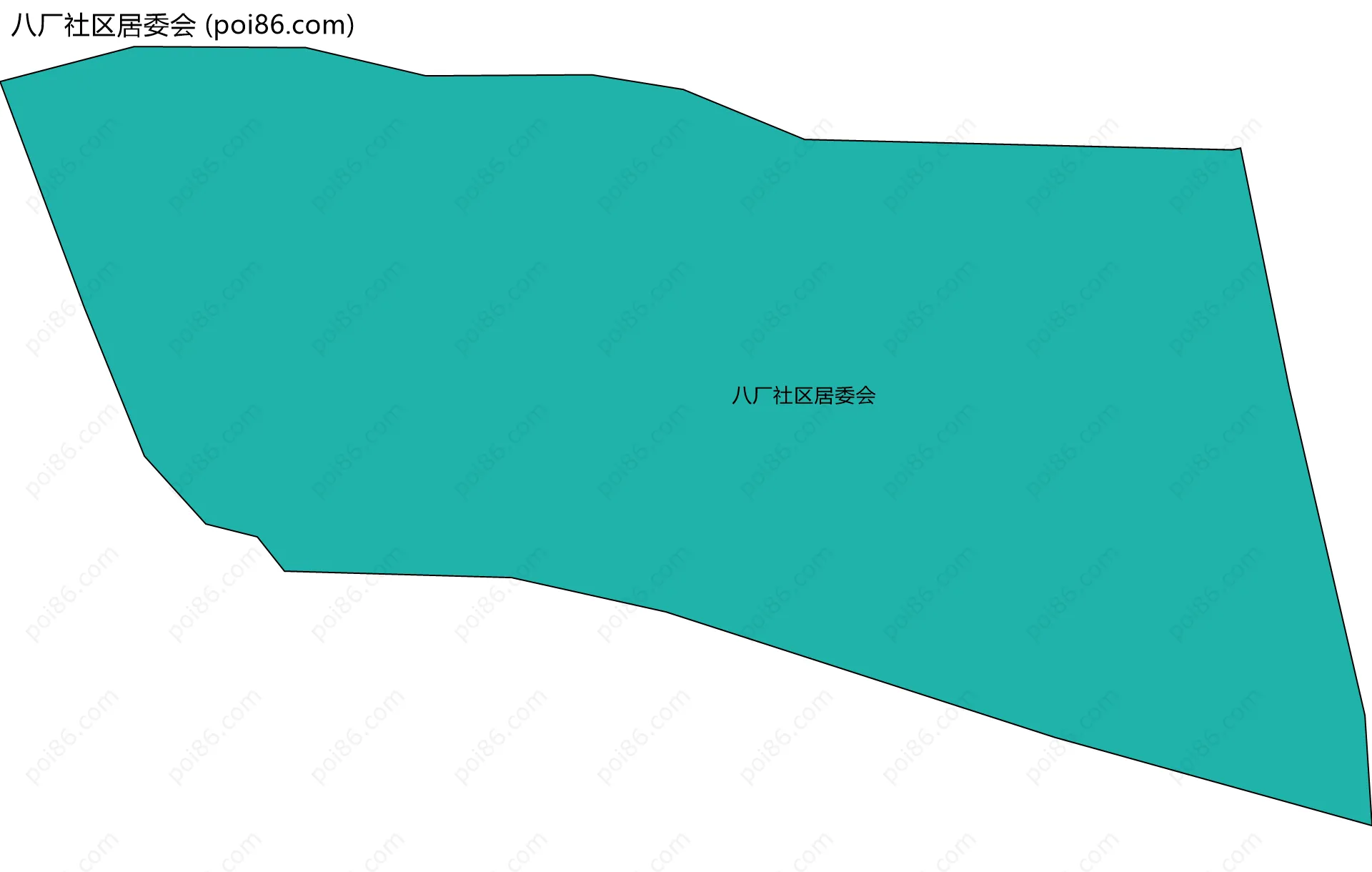 八厂社区居委会边界地图