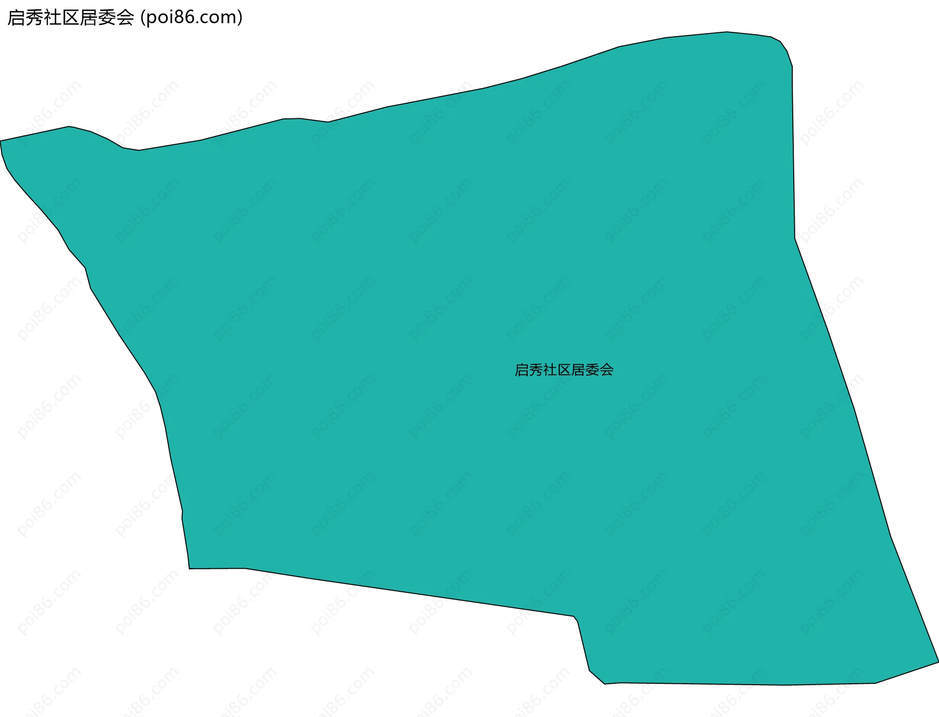 启秀社区居委会边界地图