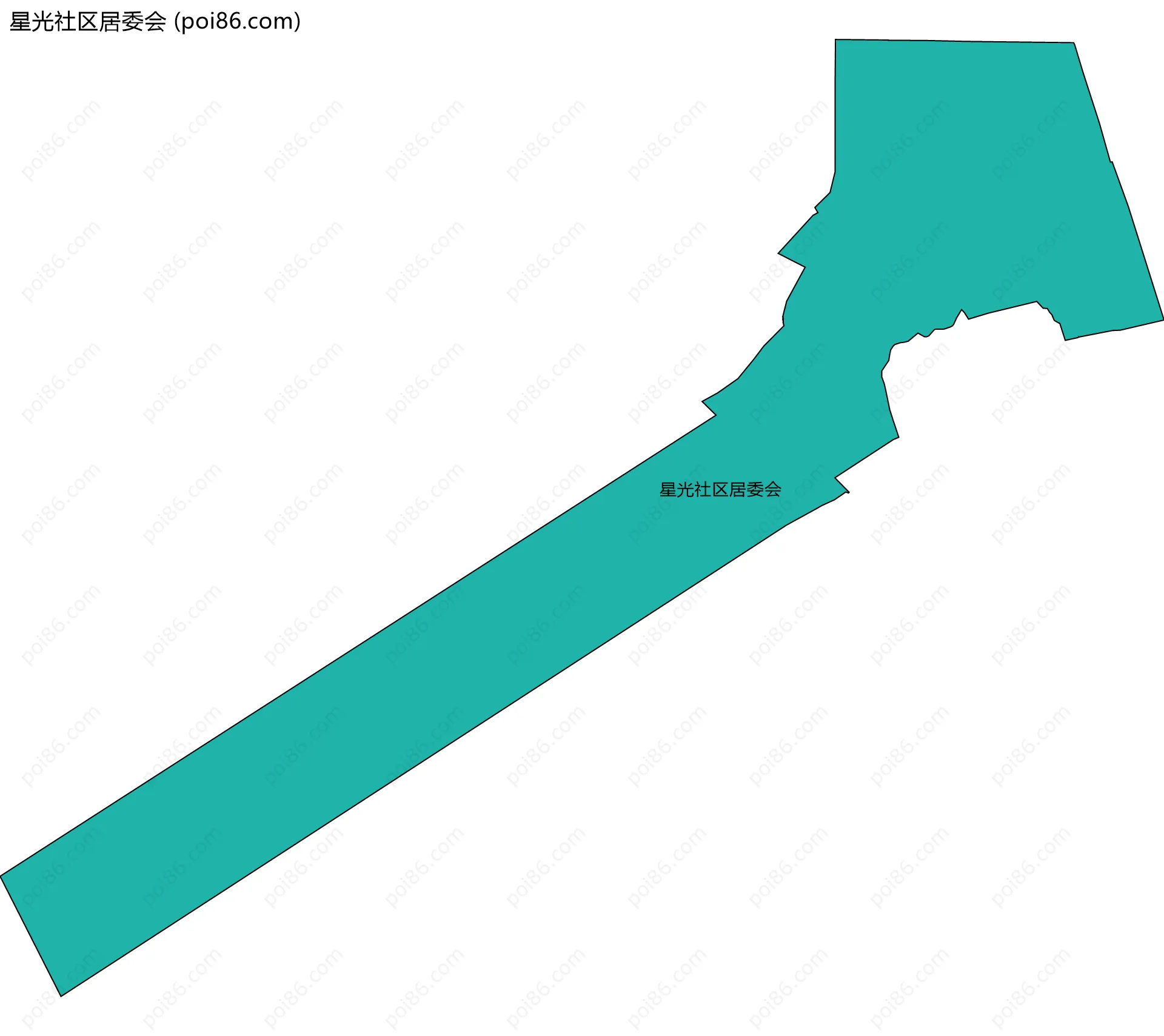 星光社区居委会边界地图