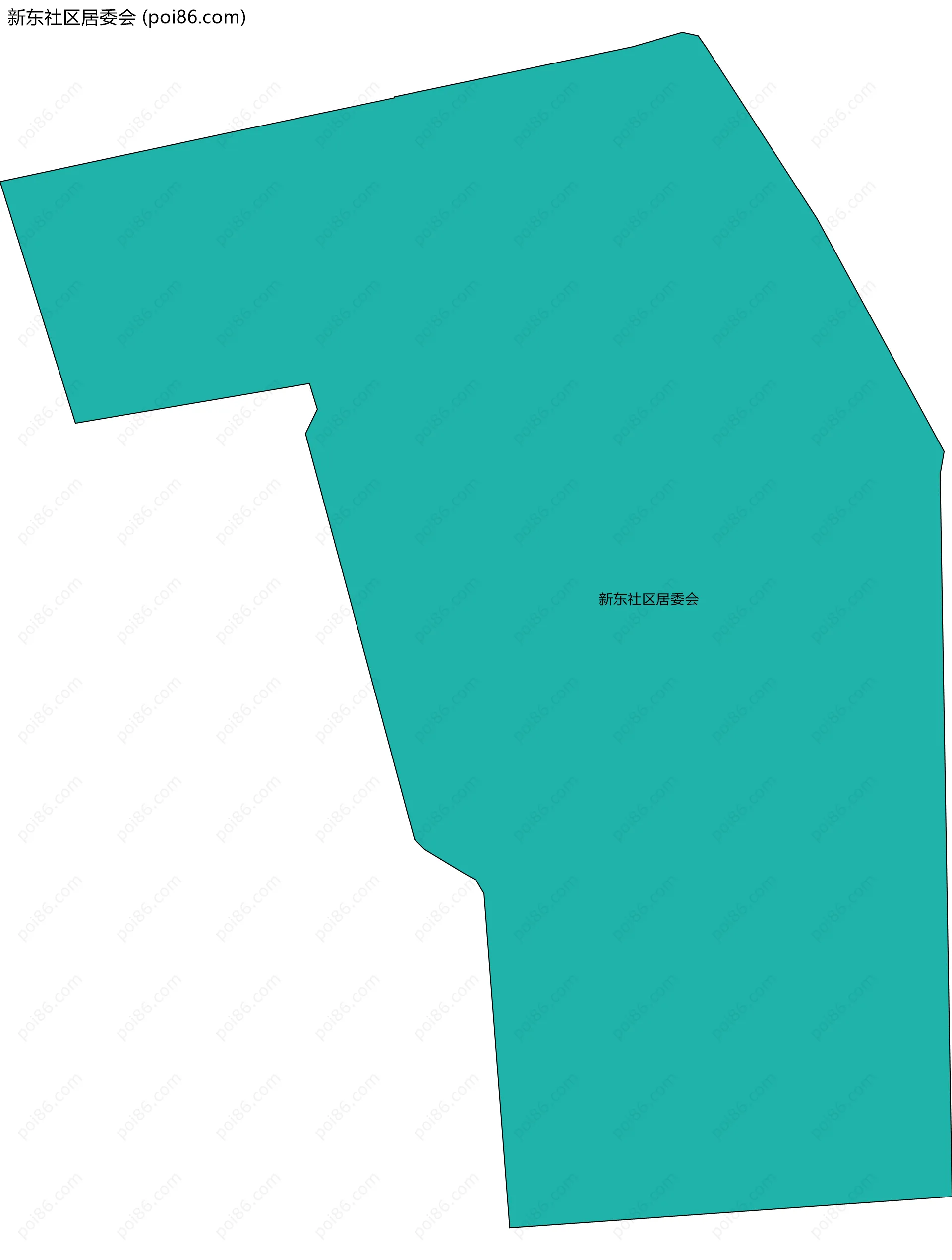 新东社区居委会边界地图