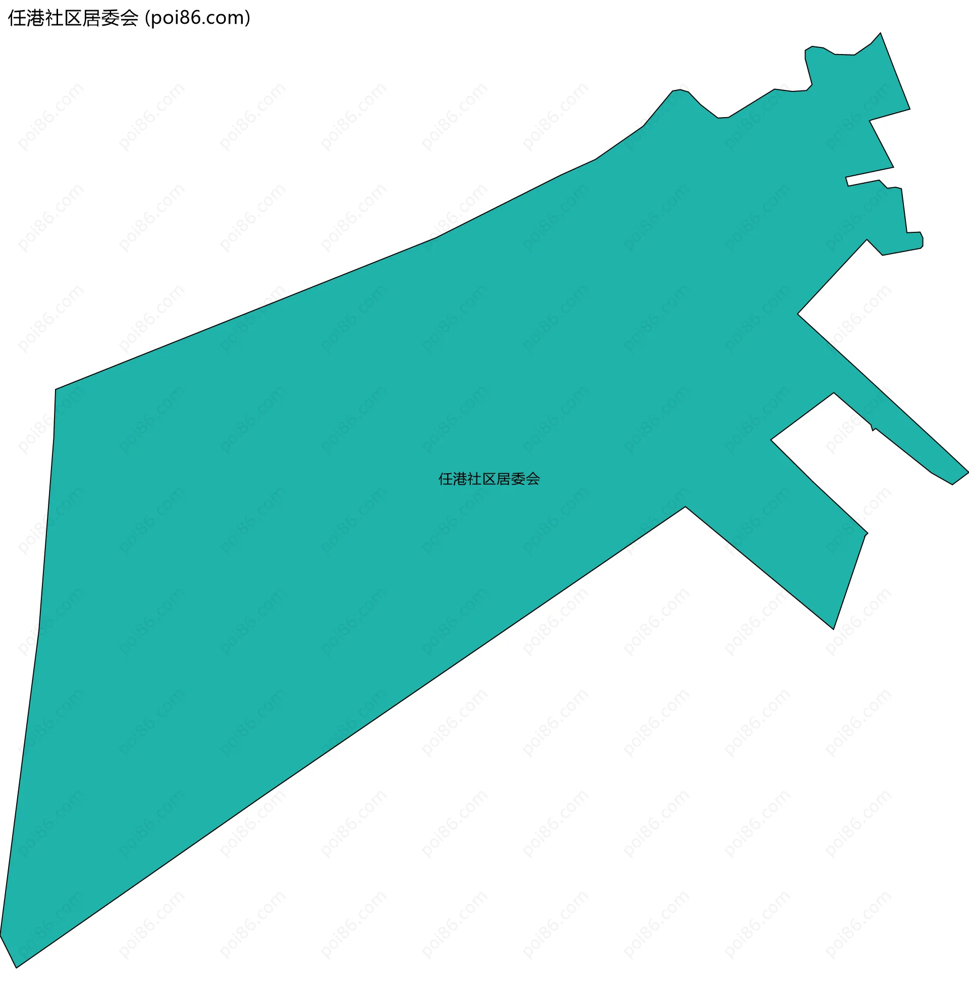 任港社区居委会边界地图
