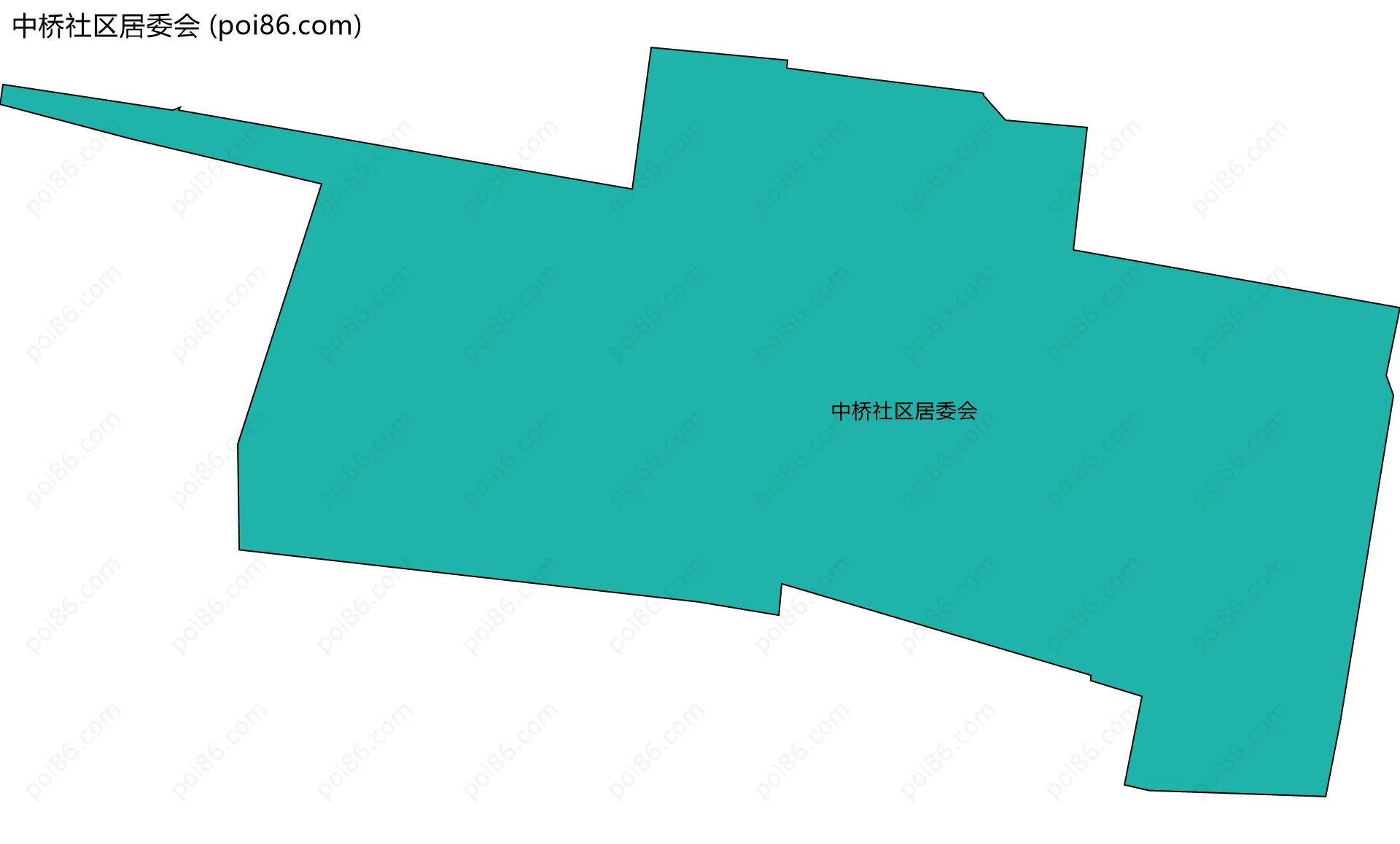 中桥社区居委会边界地图