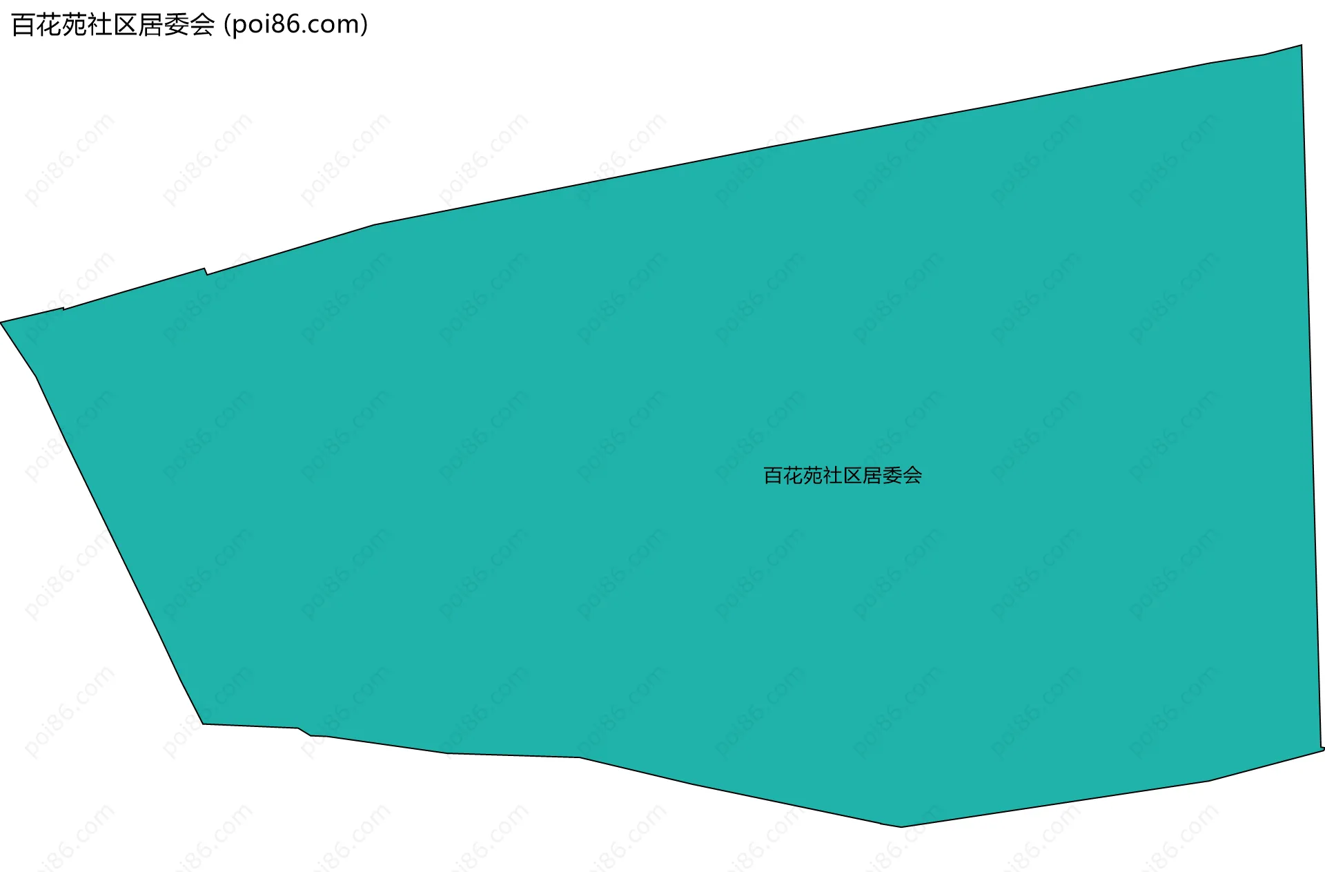百花苑社区居委会边界地图