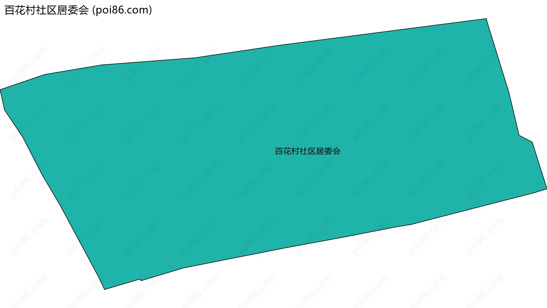 百花村社区居委会边界地图