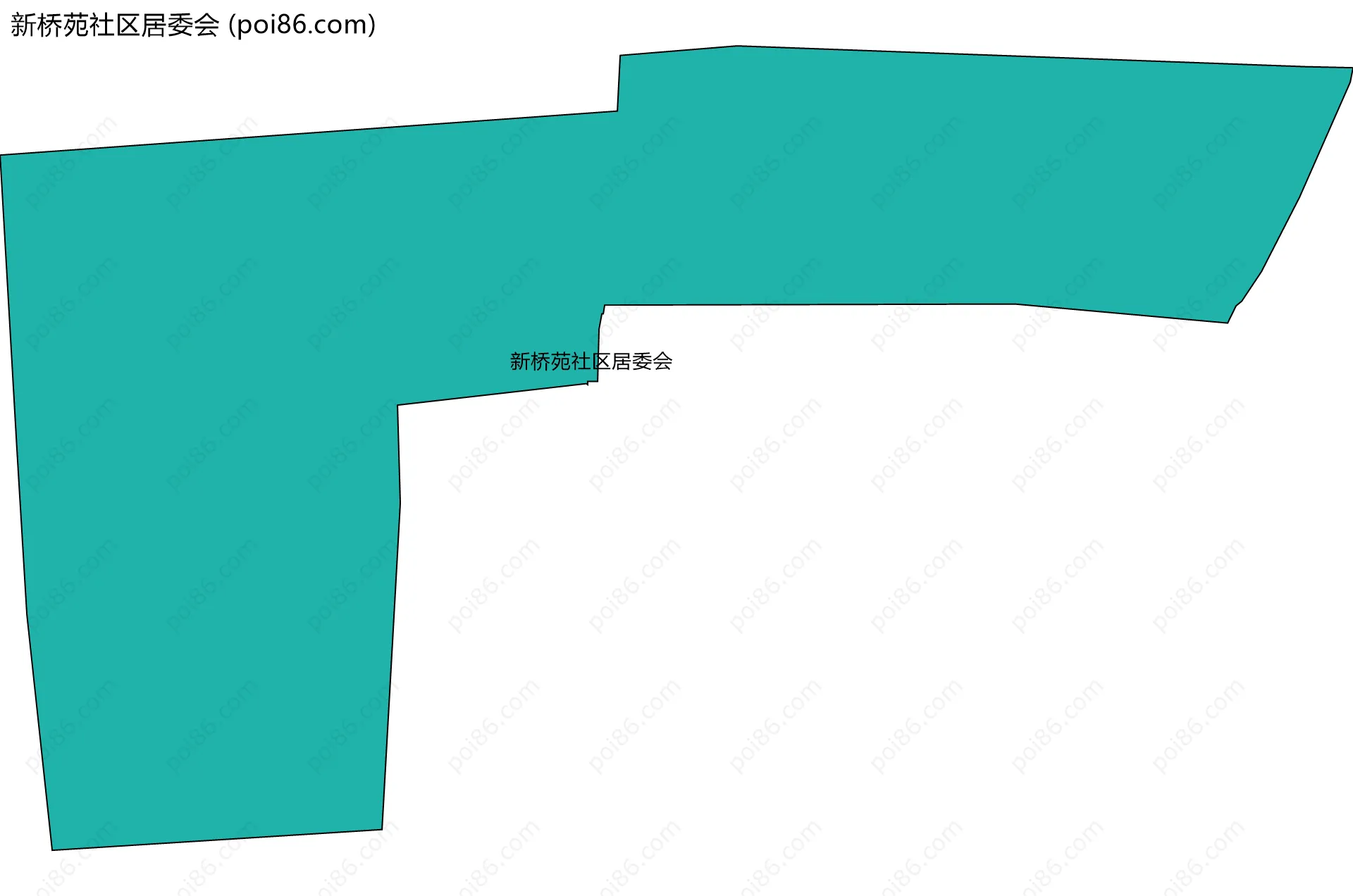 新桥苑社区居委会边界地图