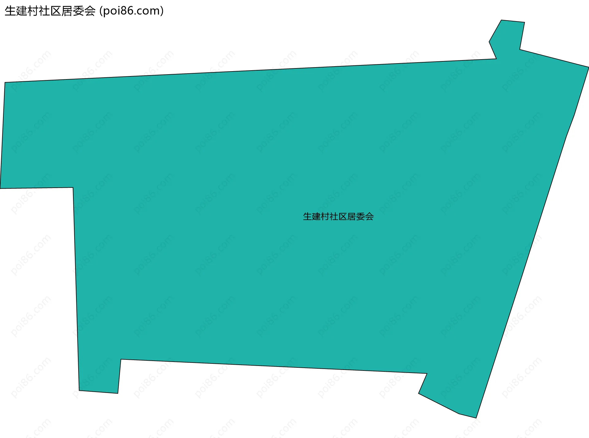 生建村社区居委会边界地图