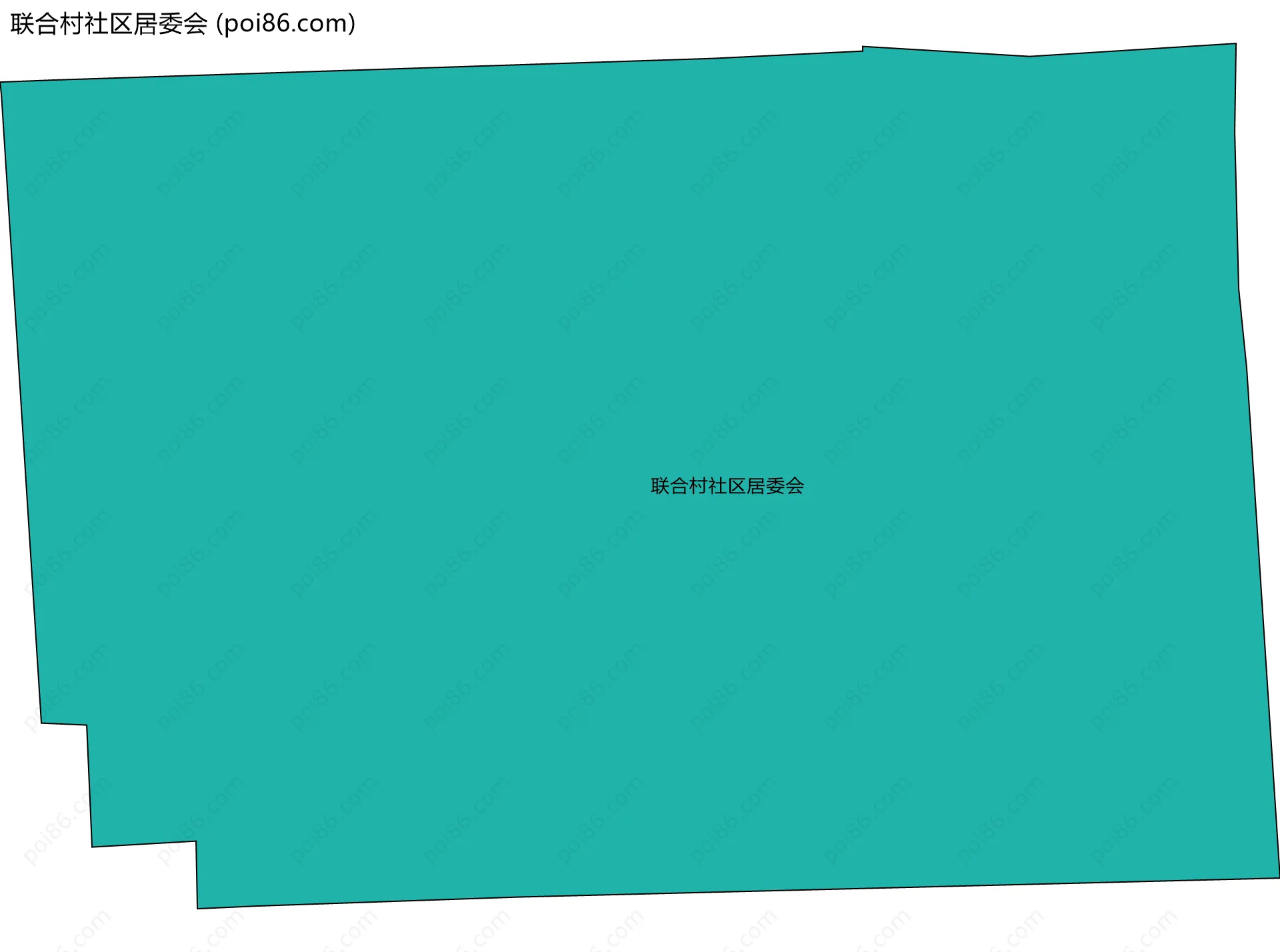 联合村社区居委会边界地图