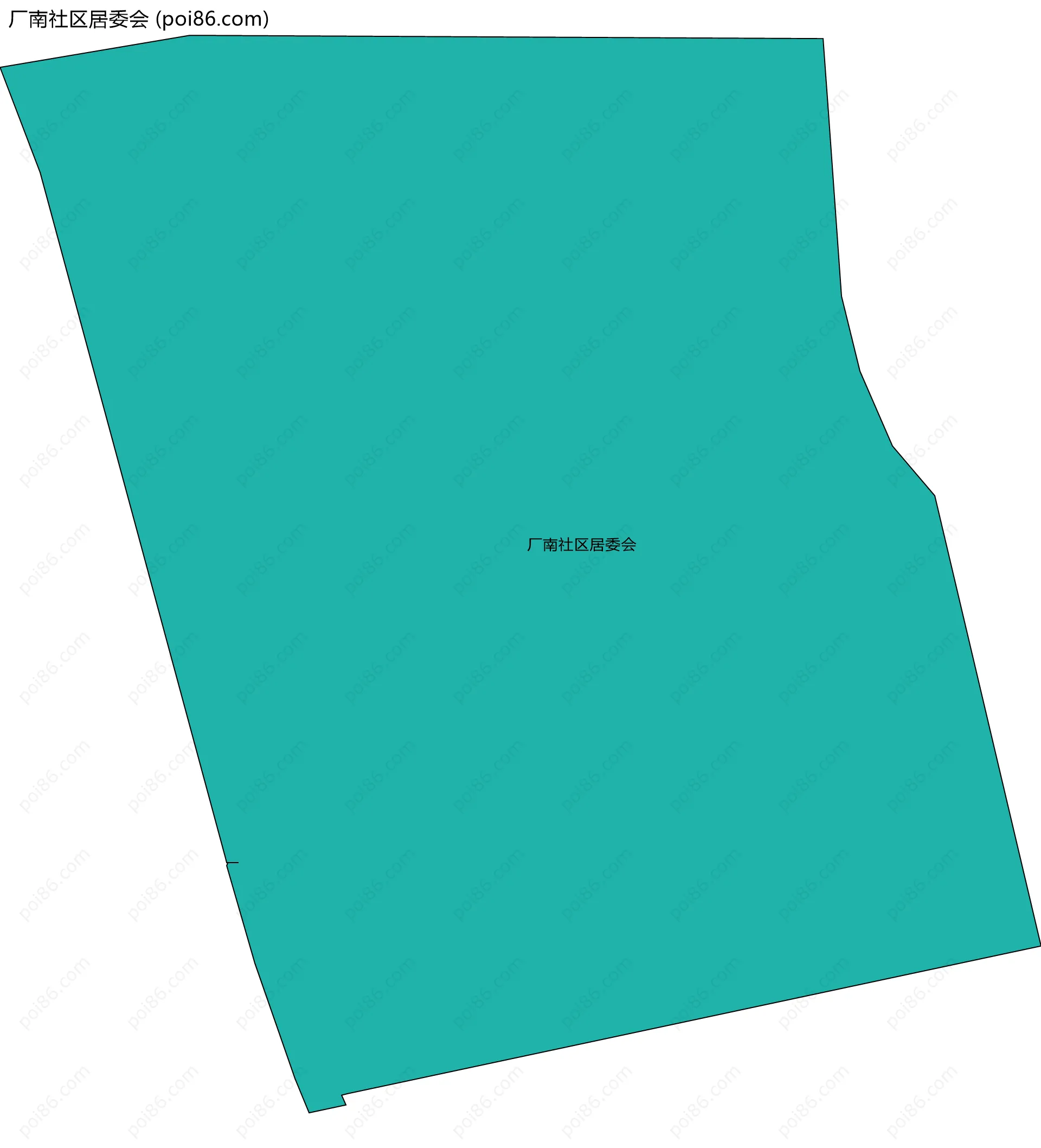 厂南社区居委会边界地图