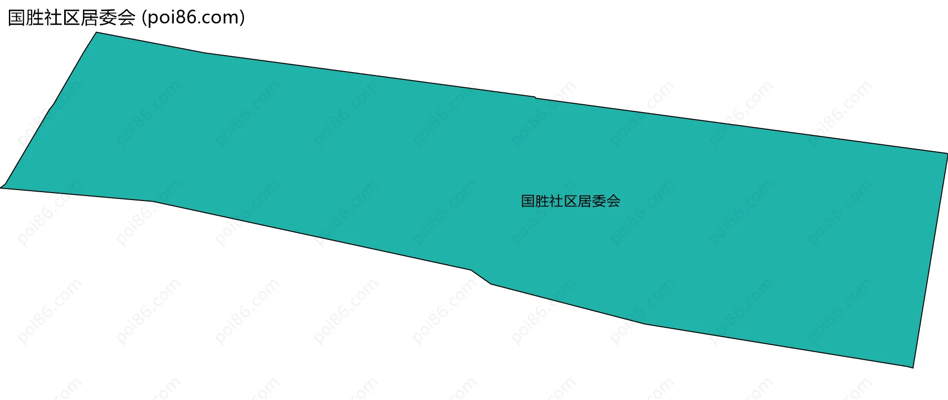 国胜社区居委会边界地图