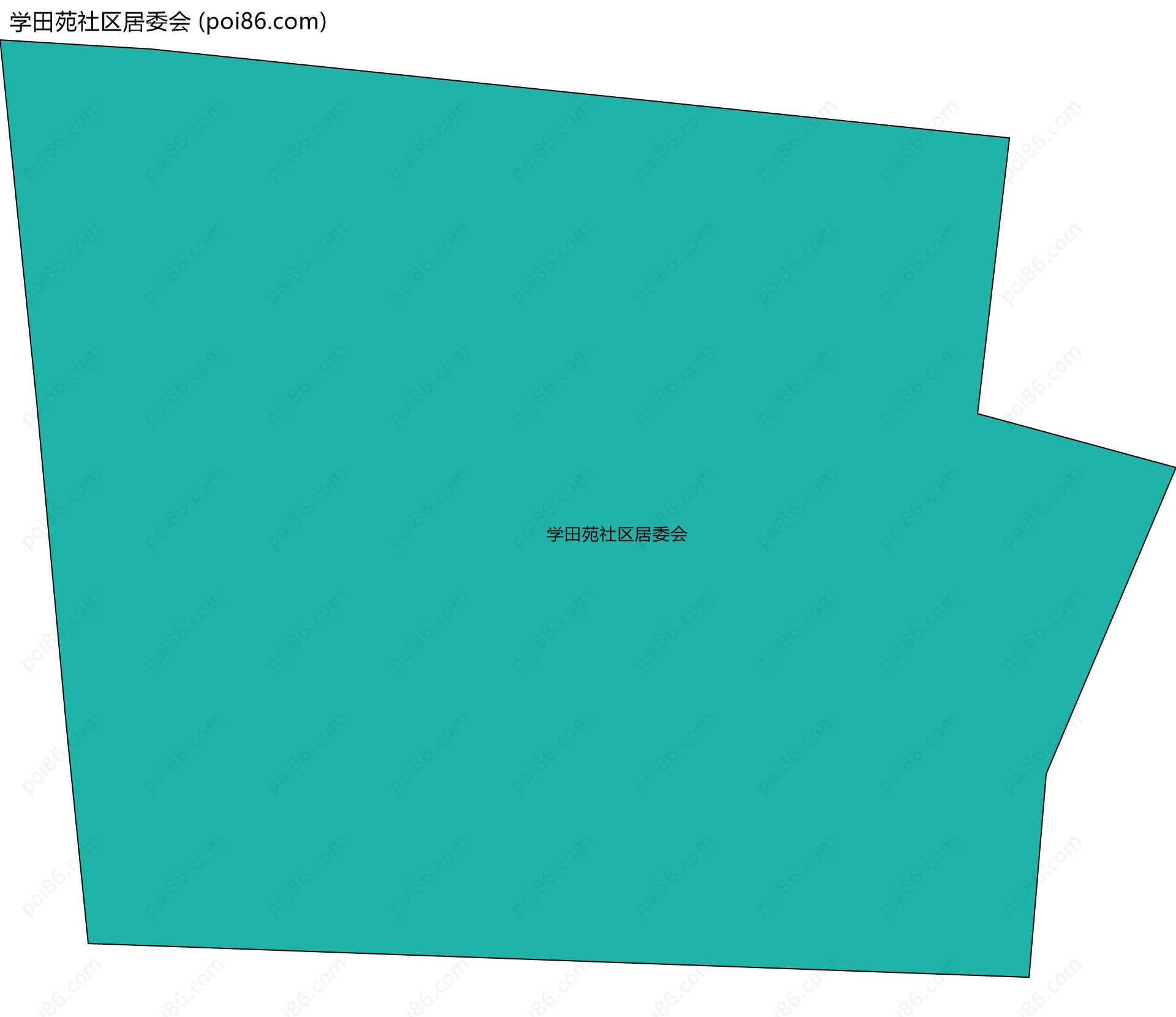 学田苑社区居委会边界地图