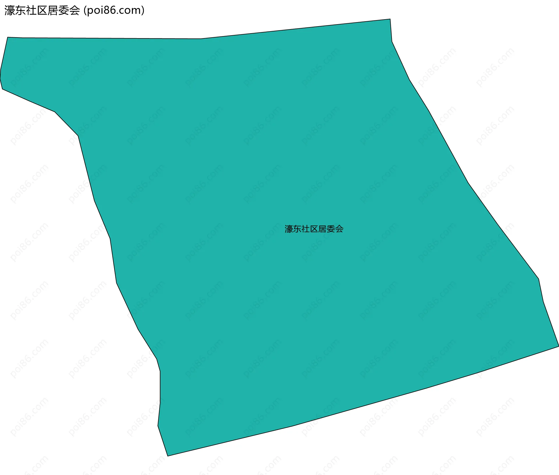 濠东社区居委会边界地图