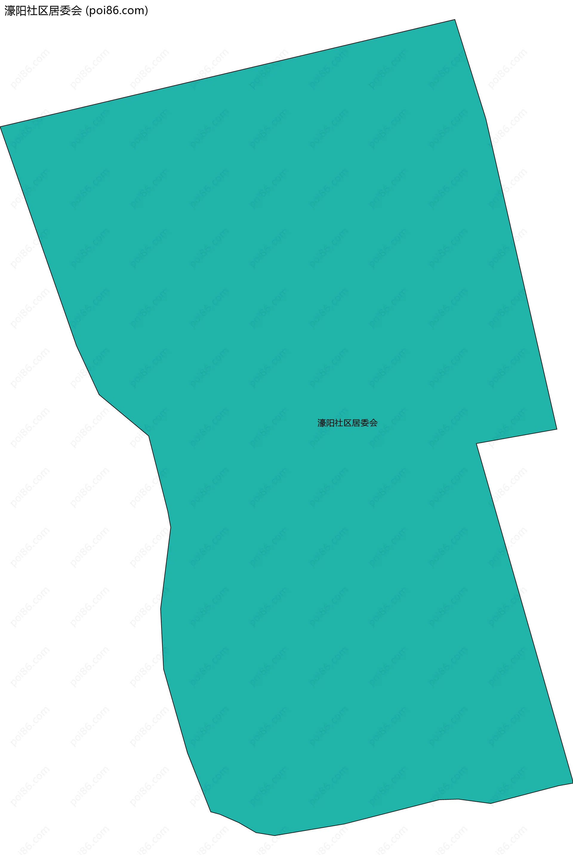 濠阳社区居委会边界地图