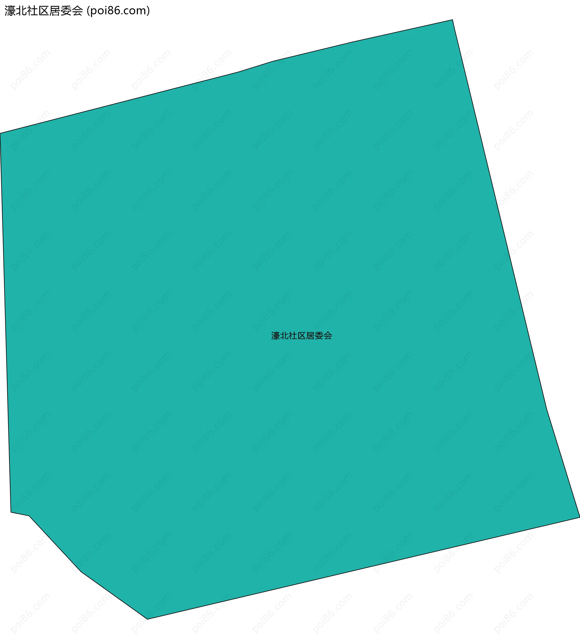 濠北社区居委会边界地图