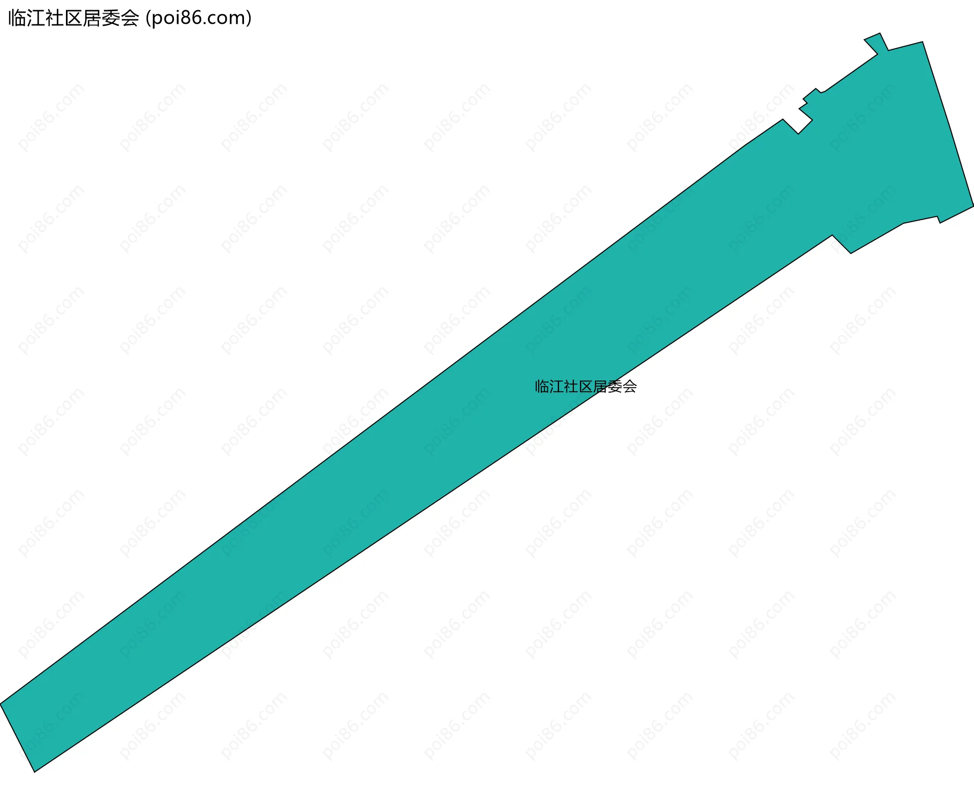 临江社区居委会边界地图