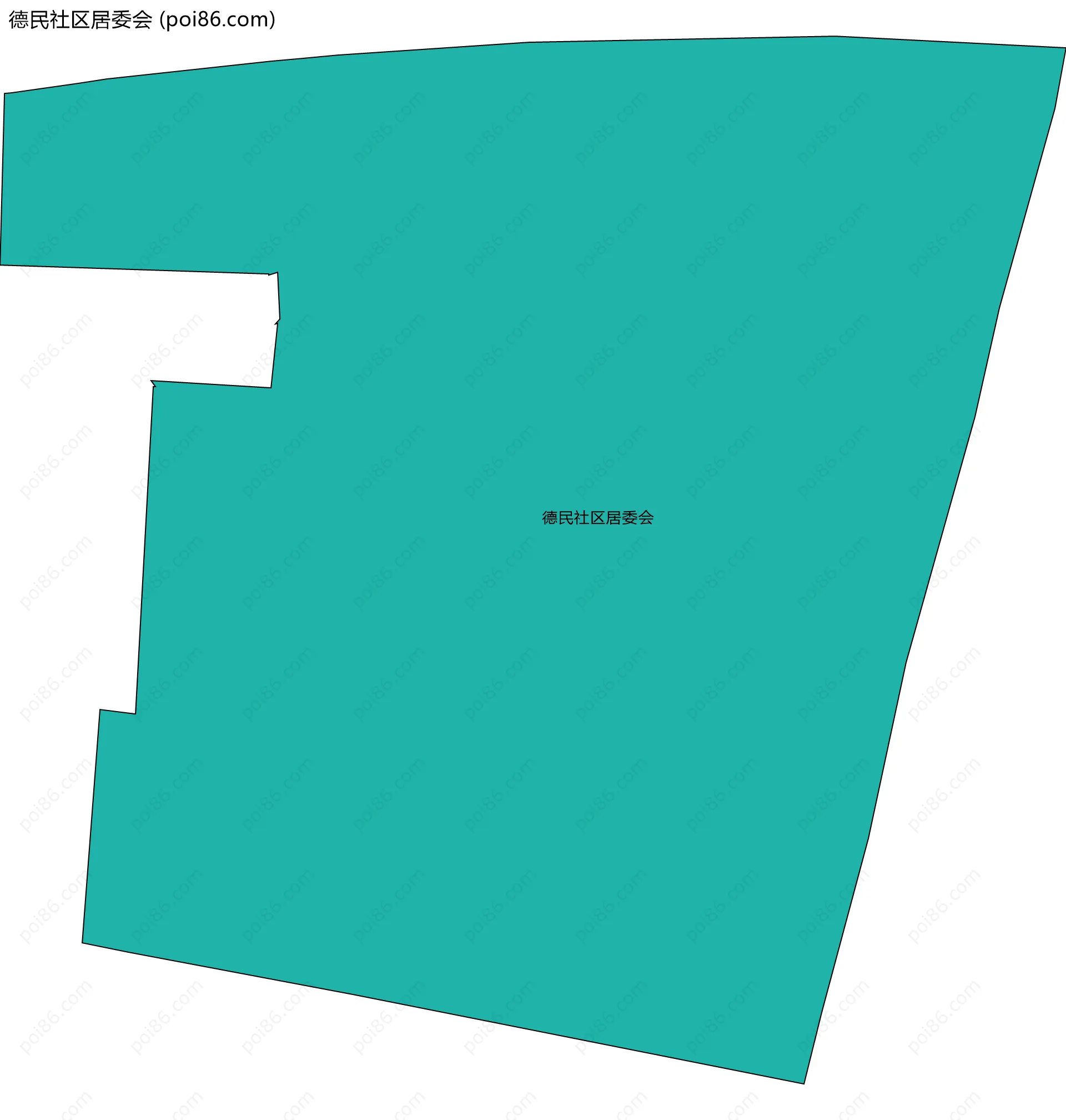 德民社区居委会边界地图