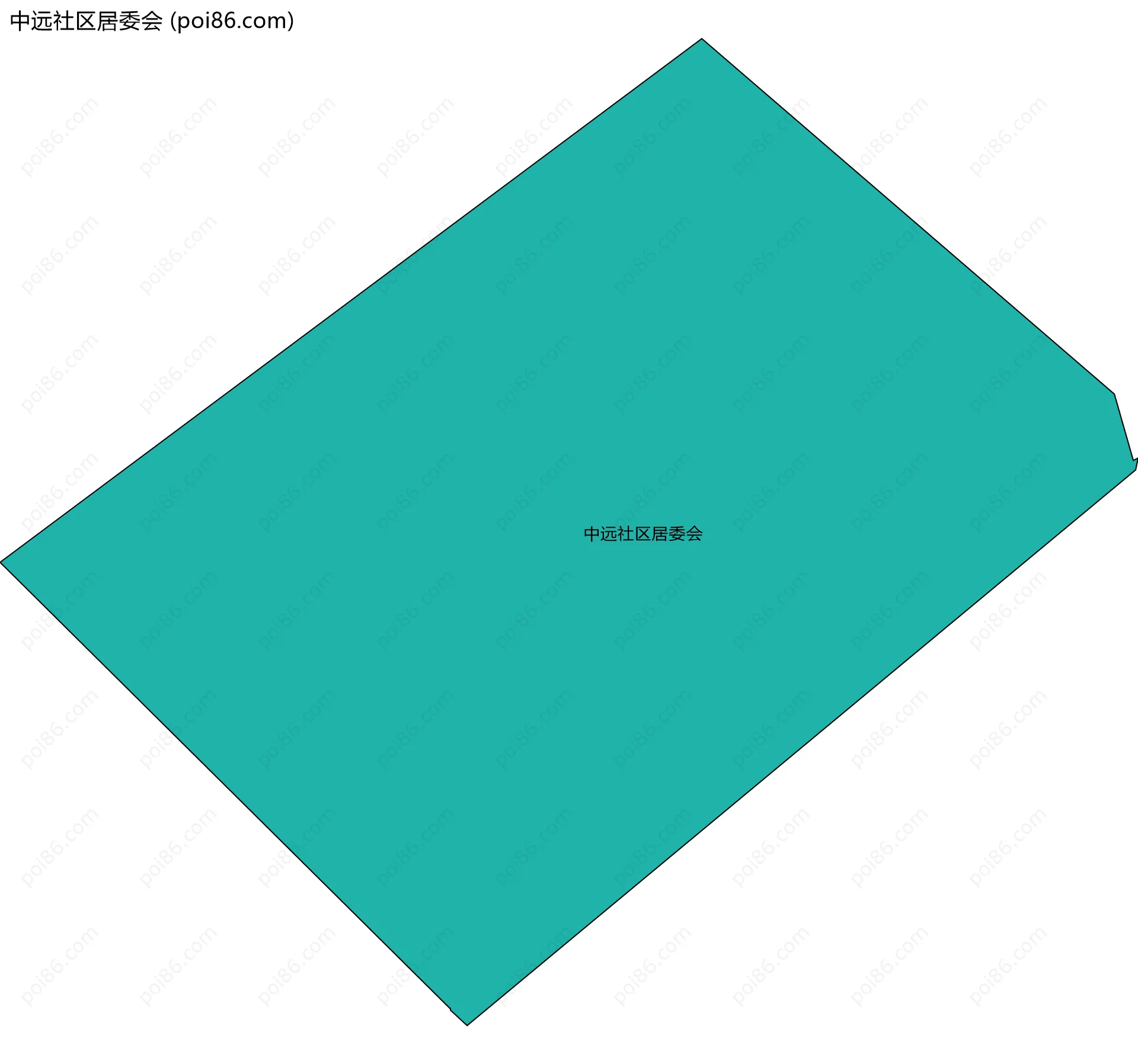 中远社区居委会边界地图