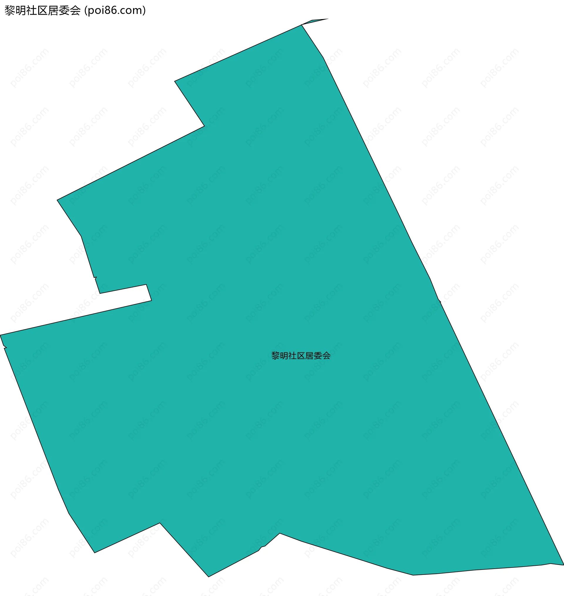 黎明社区居委会边界地图