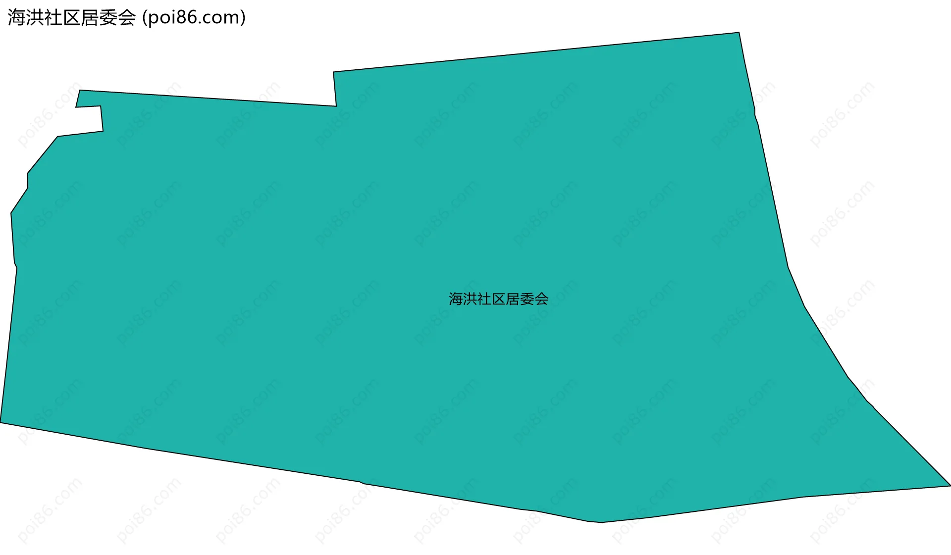 海洪社区居委会边界地图