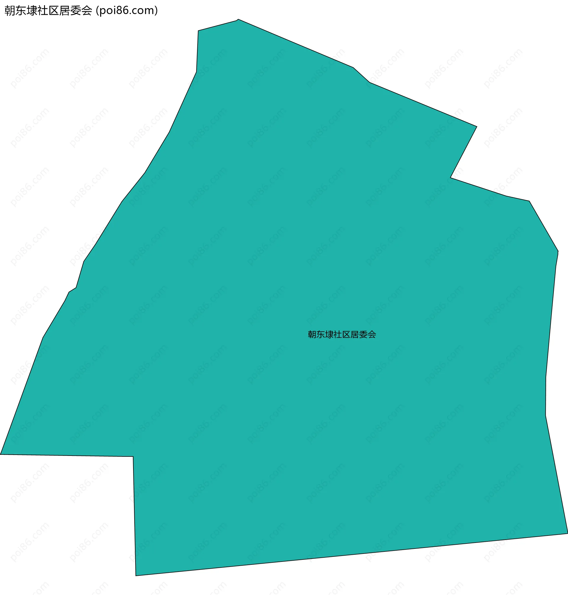 朝东埭社区居委会边界地图