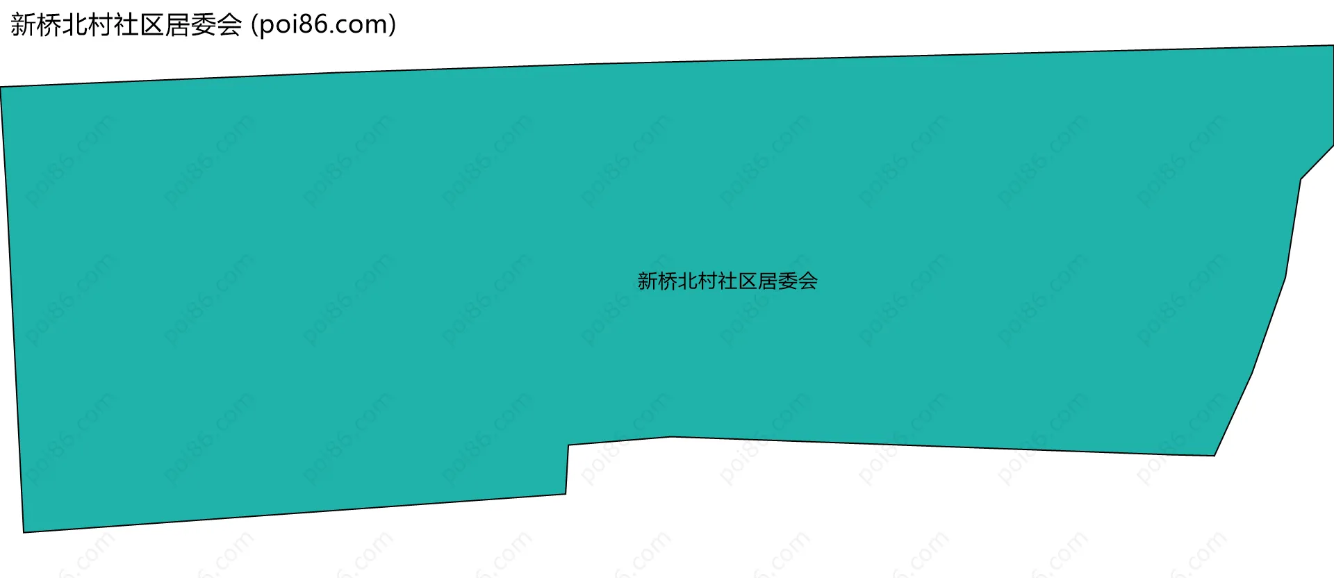新桥北村社区居委会边界地图
