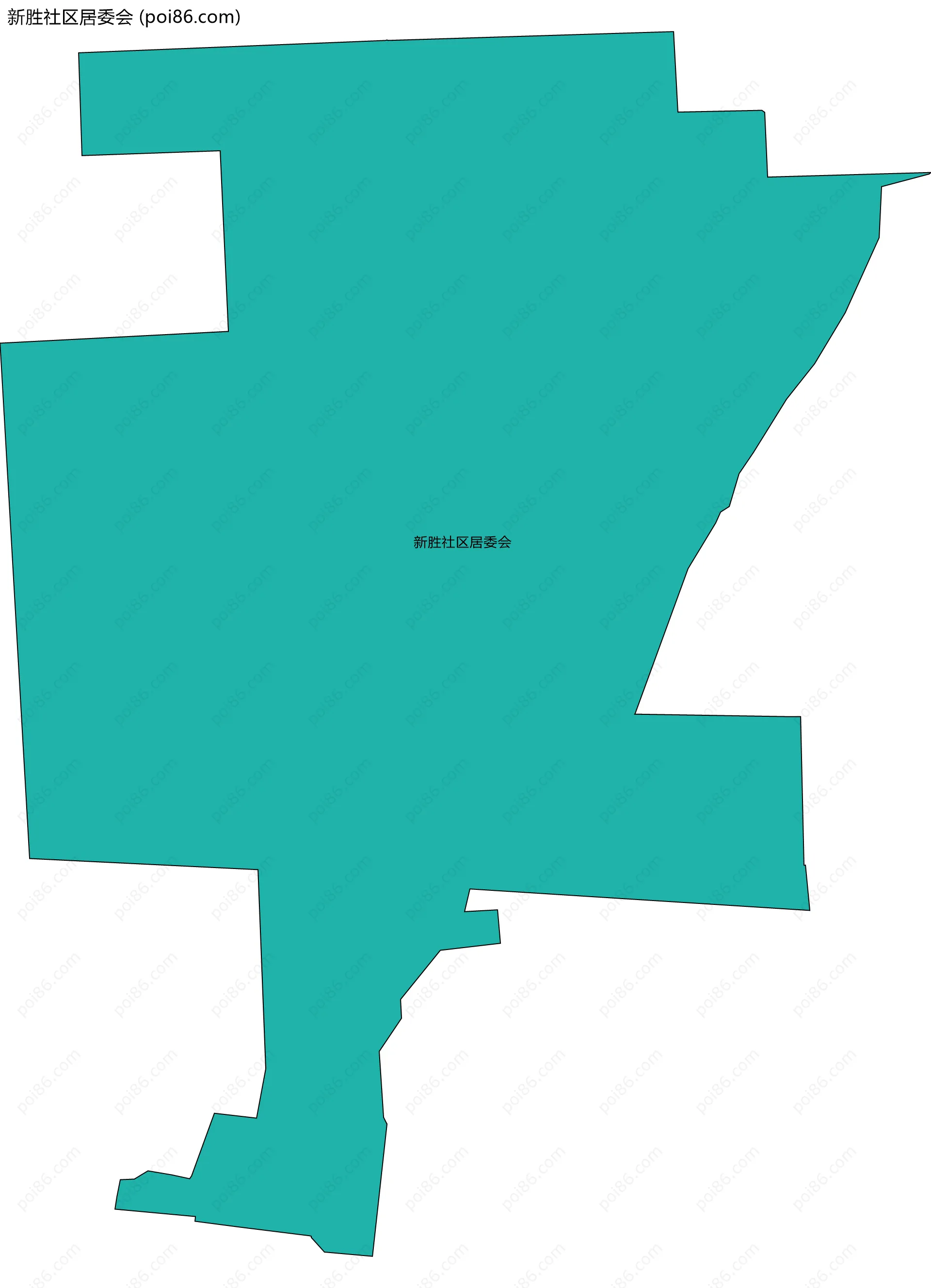 新胜社区居委会边界地图