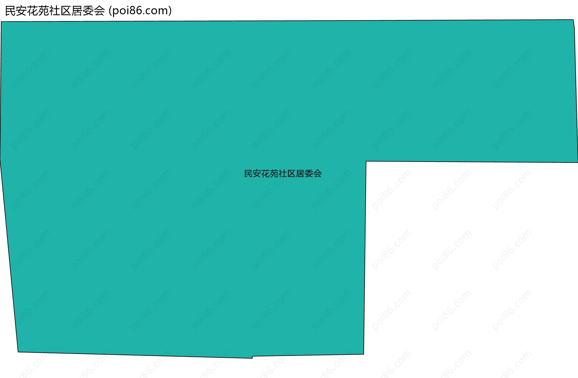 民安花苑社区居委会边界地图