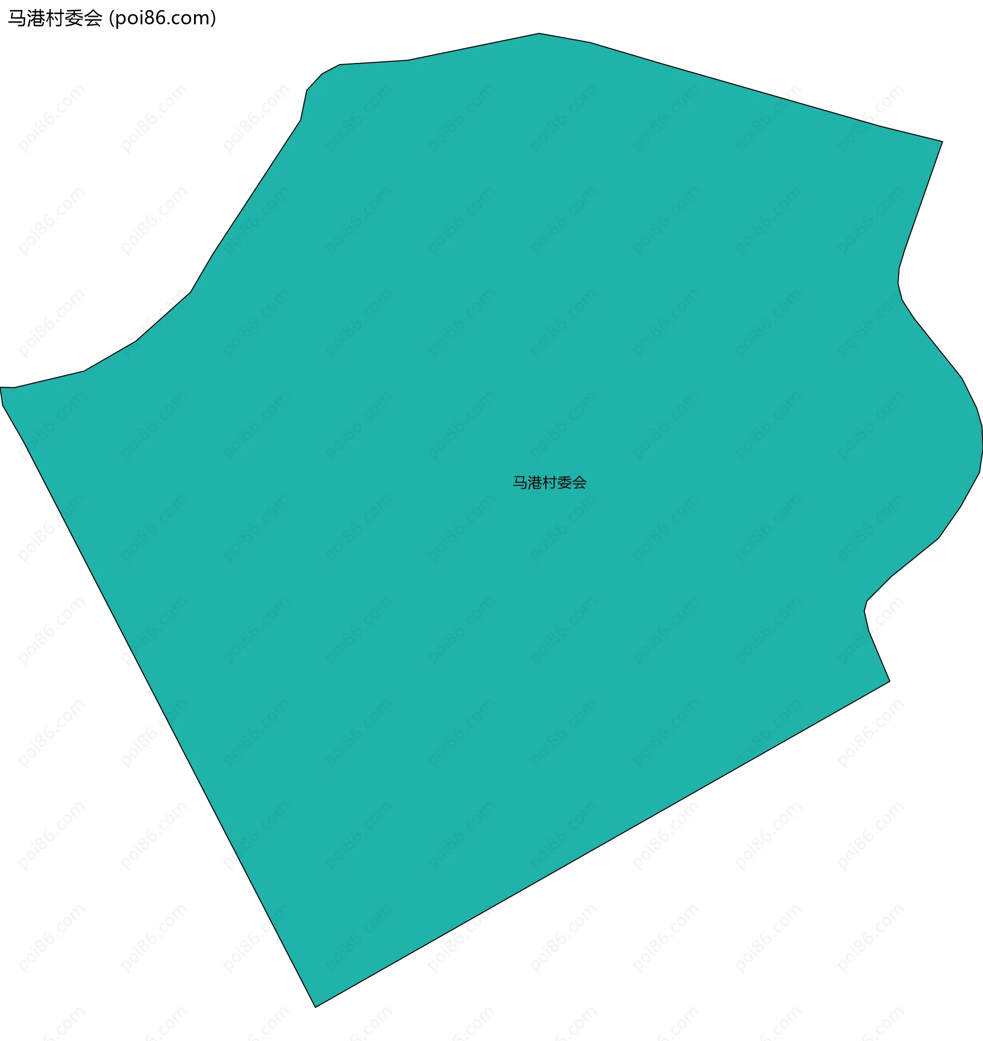 马港村委会边界地图