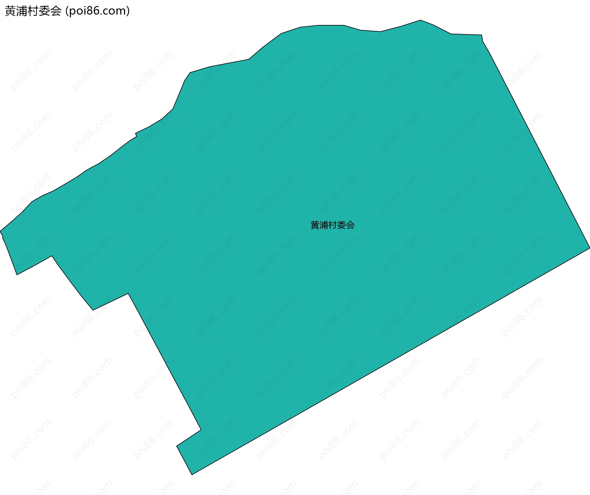 黄浦村委会边界地图