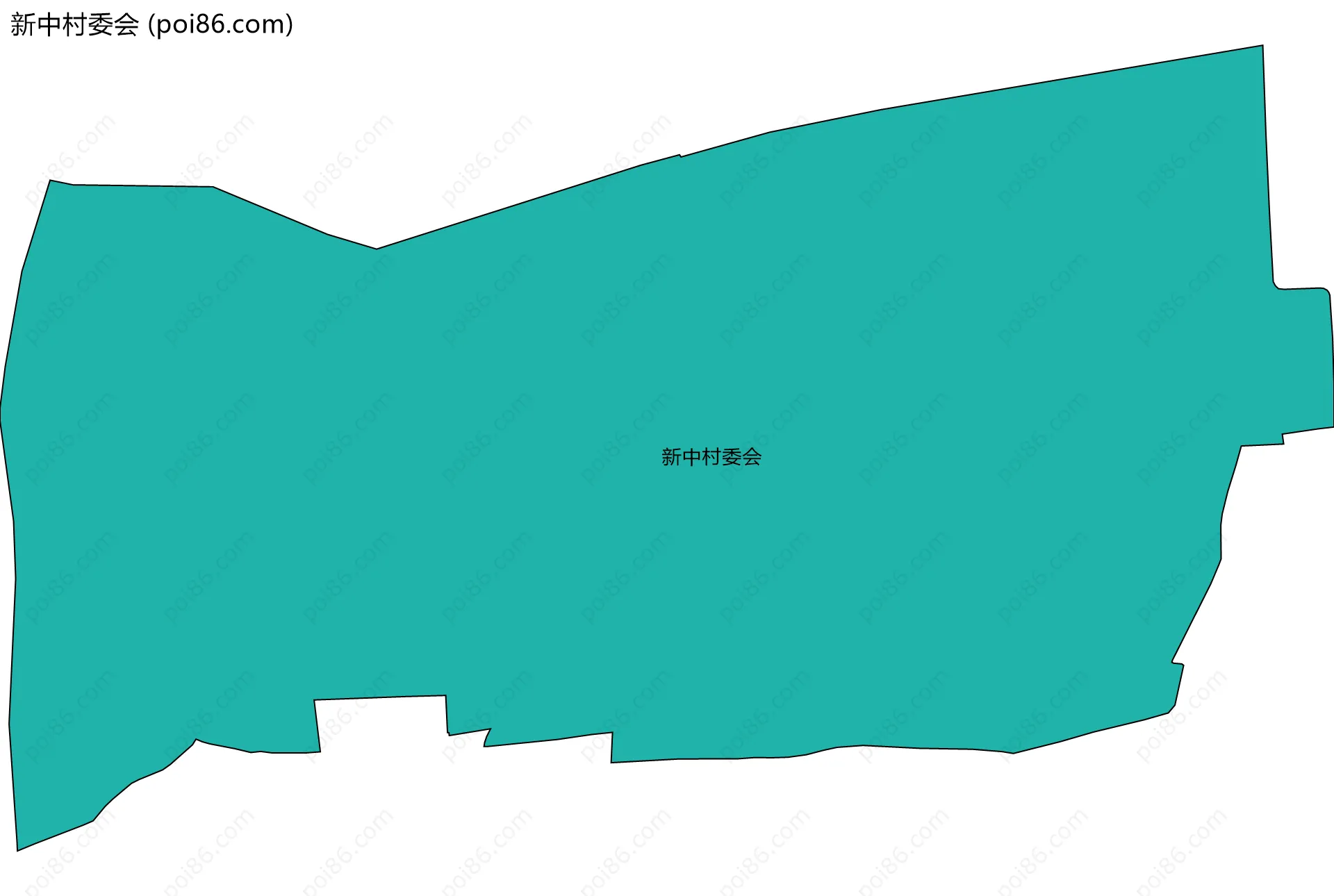 新中村委会边界地图
