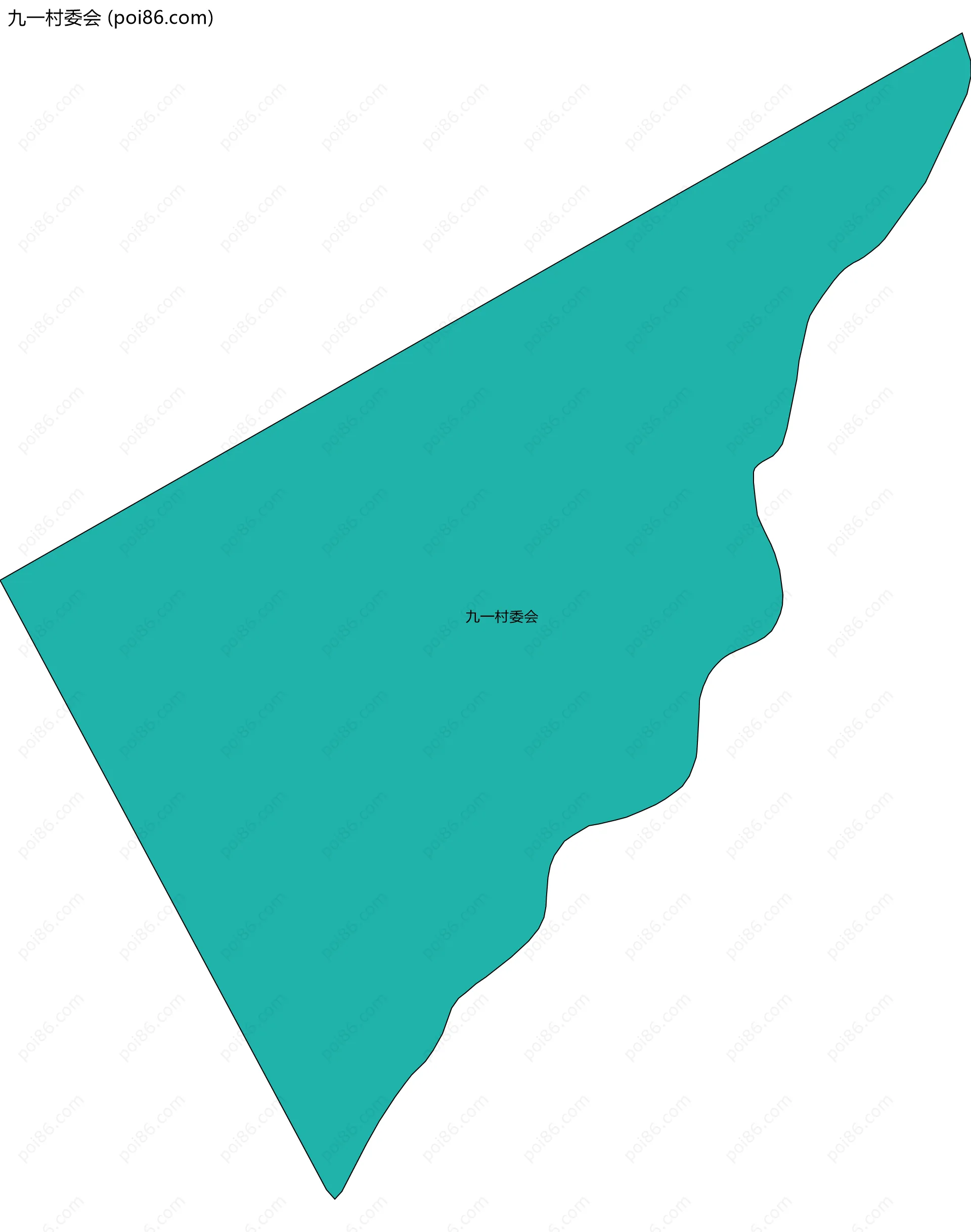 九一村委会边界地图