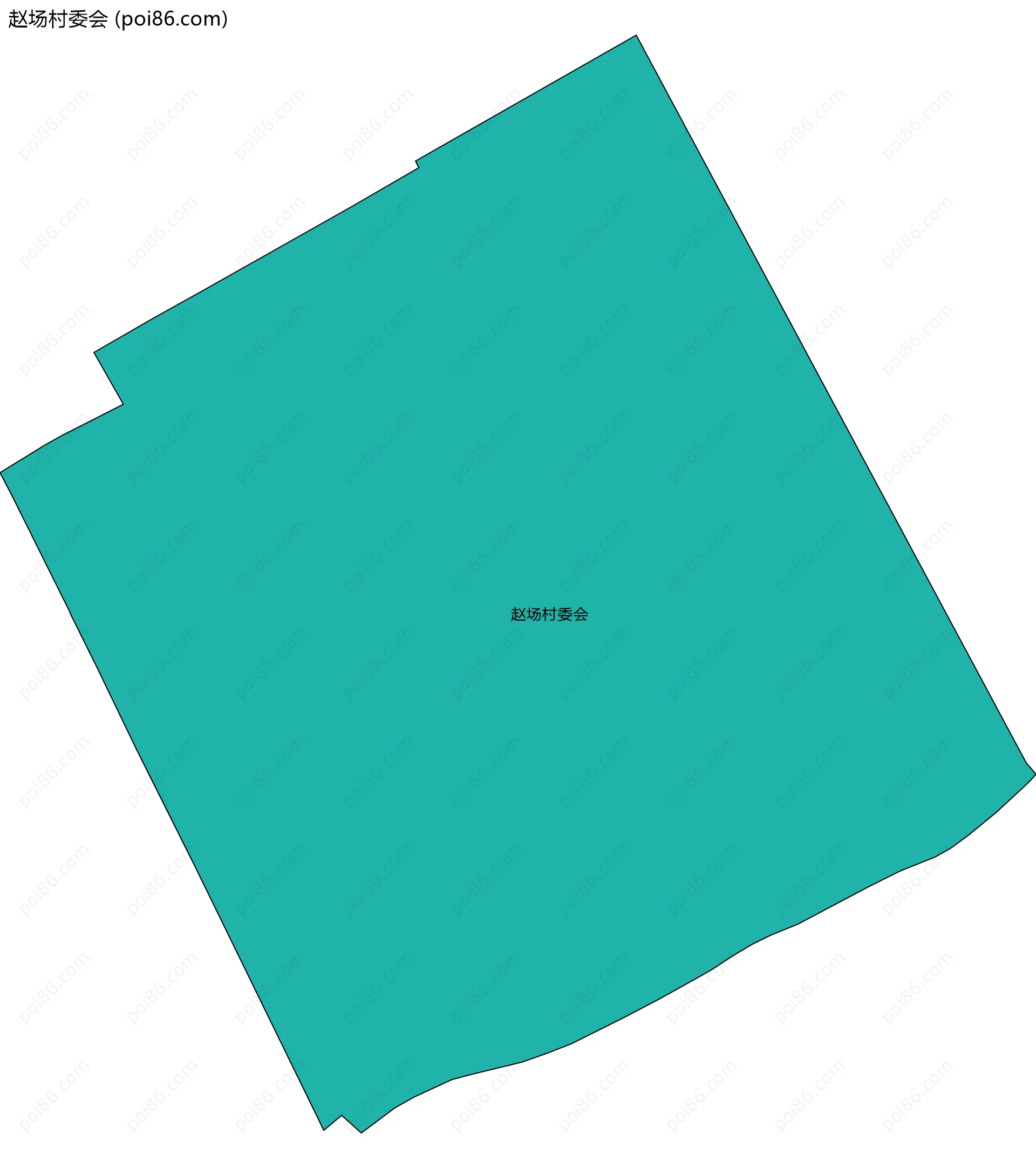 赵场村委会边界地图