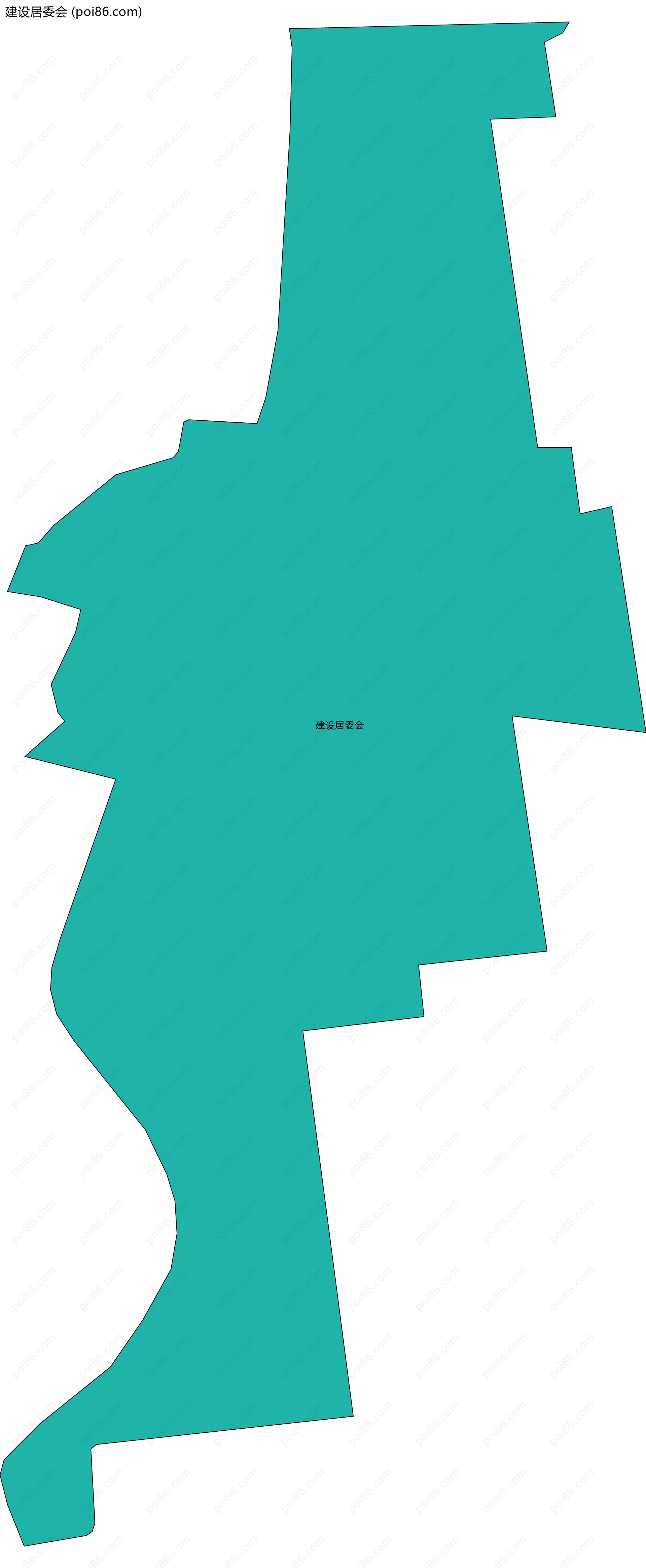 建设居委会边界地图