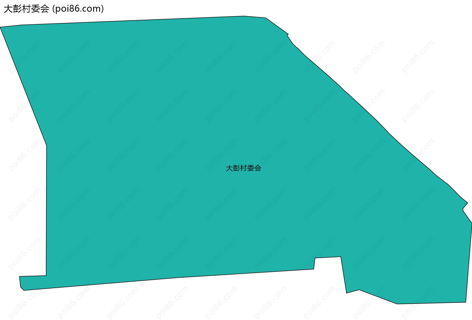 大彭村委会边界地图