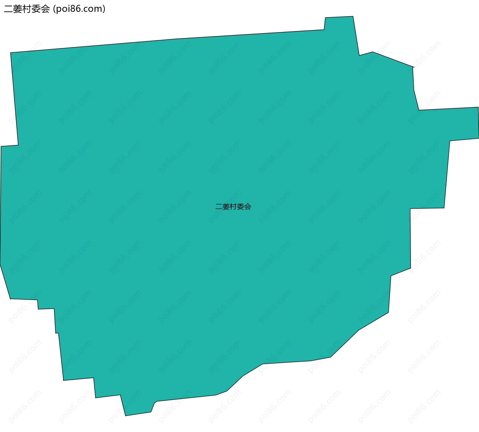 二姜村委会边界地图