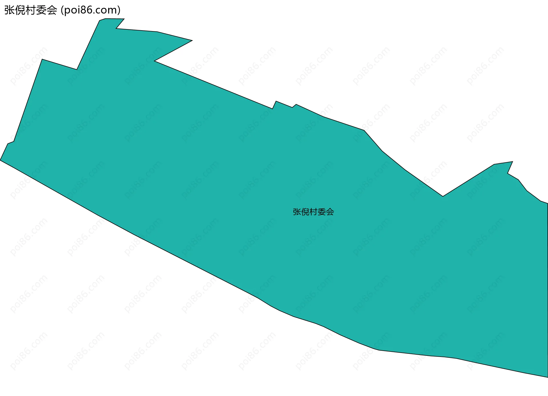 张倪村委会边界地图