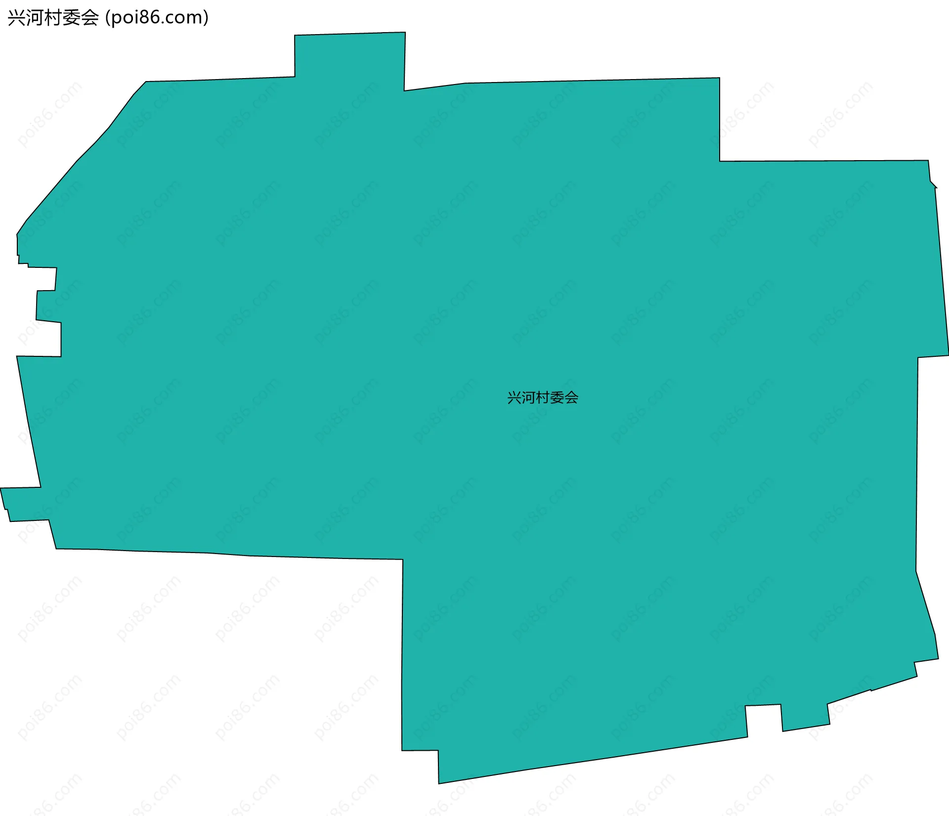 兴河村委会边界地图