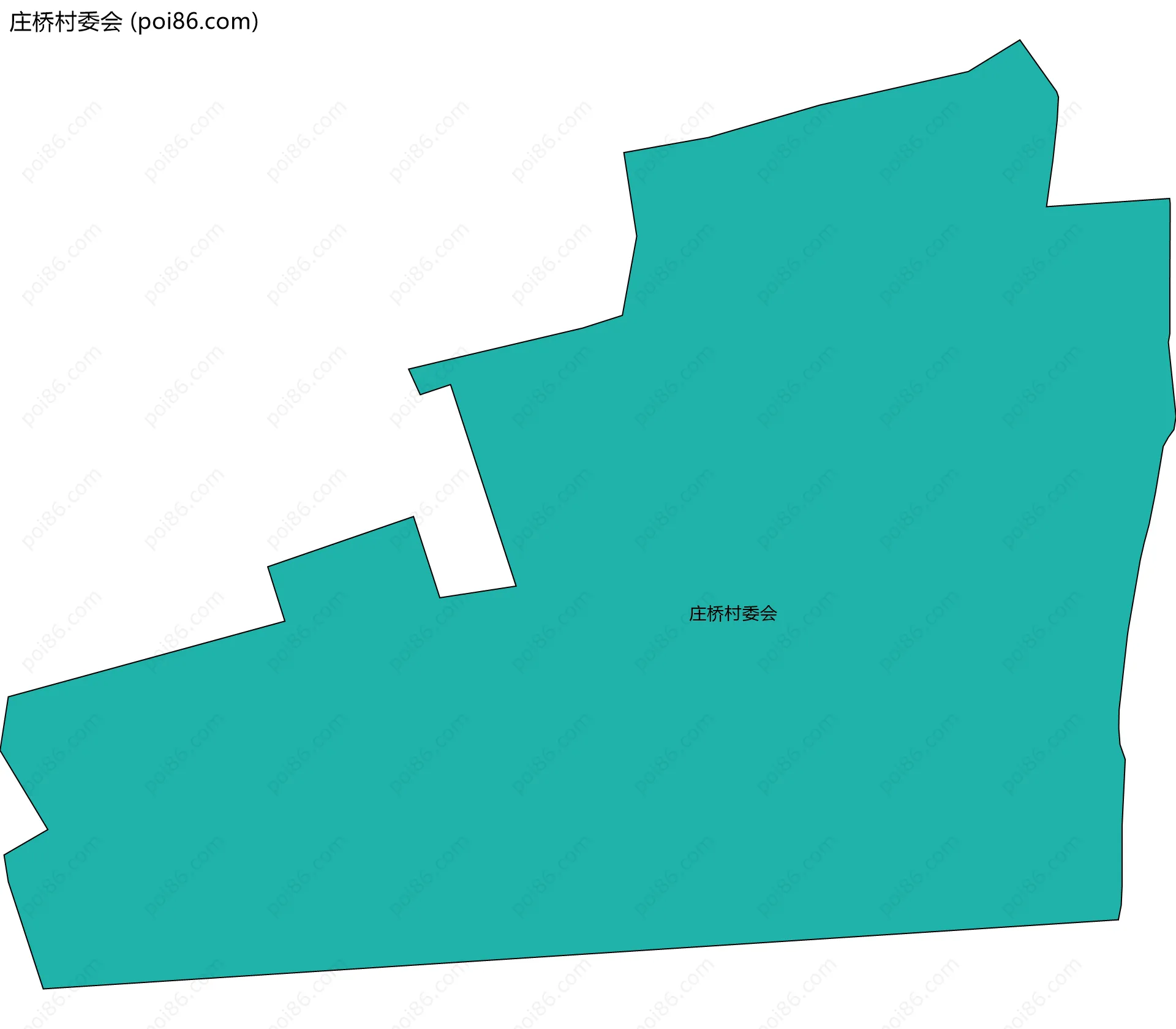 庄桥村委会边界地图