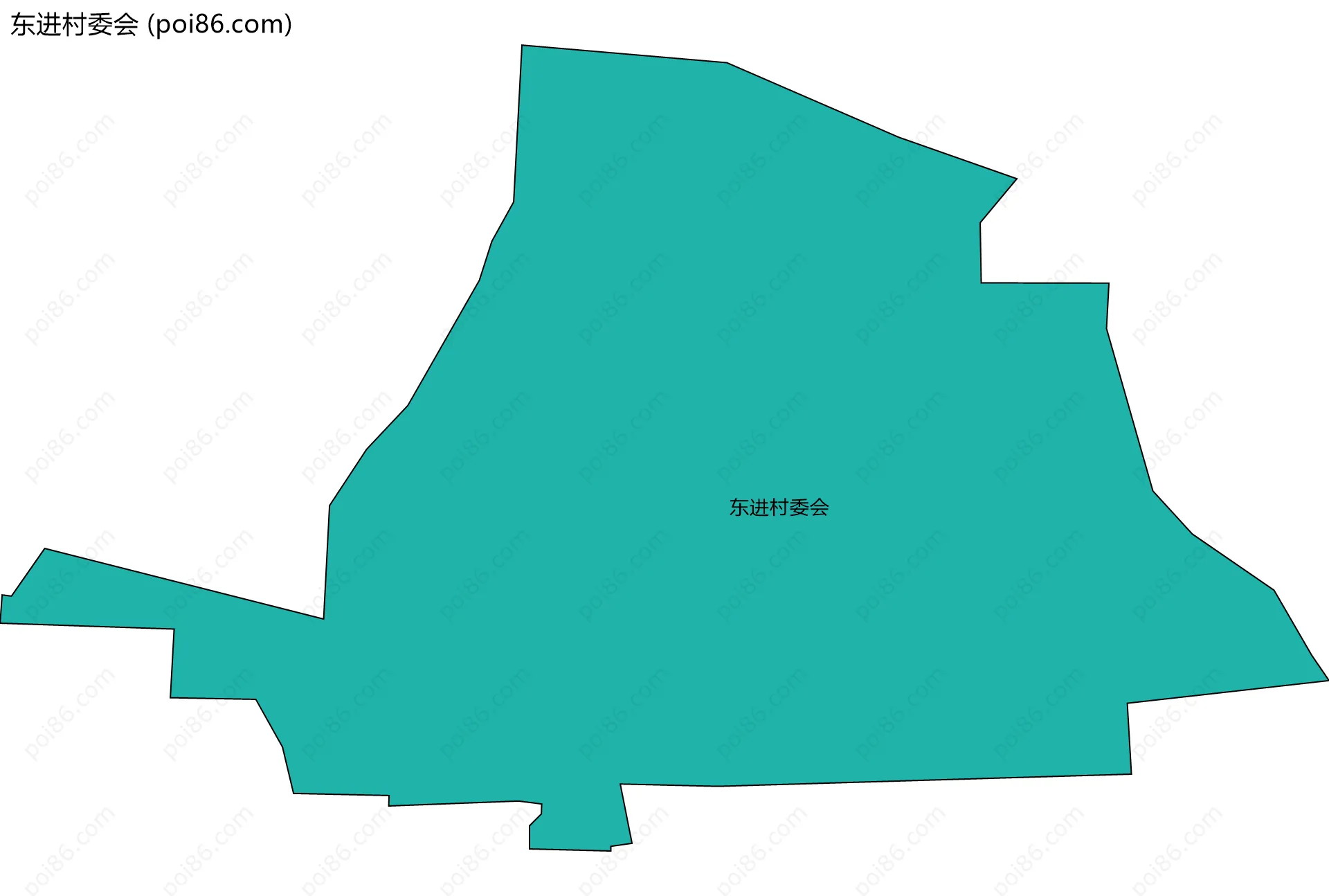 东进村委会边界地图
