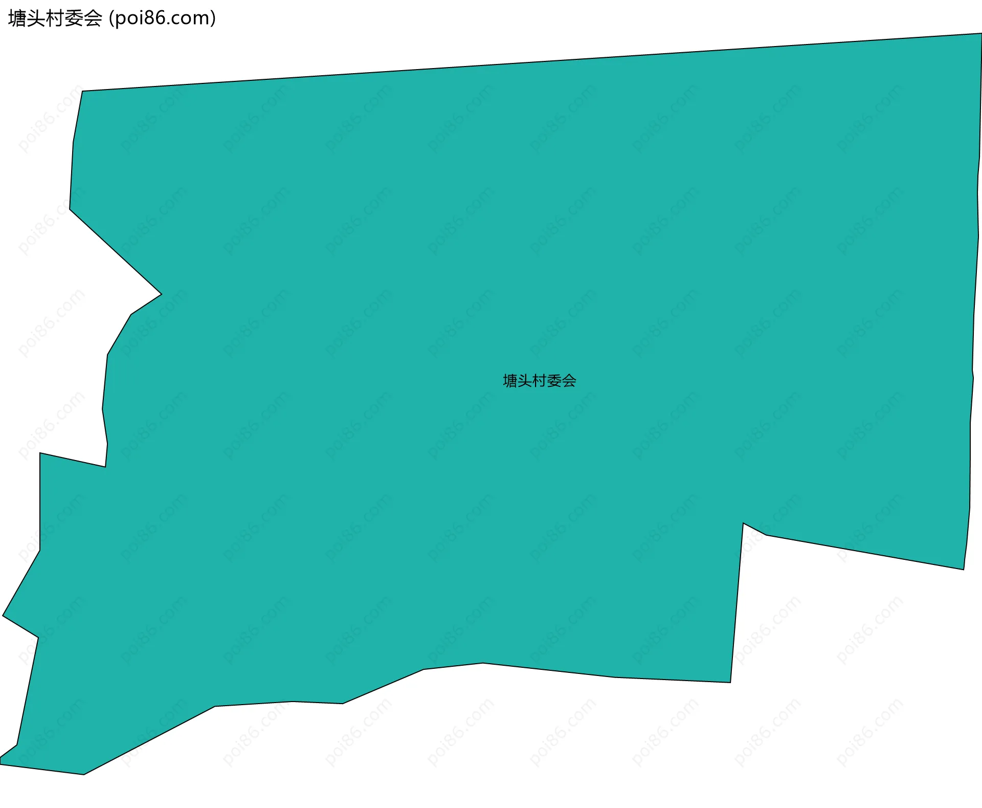 塘头村委会边界地图