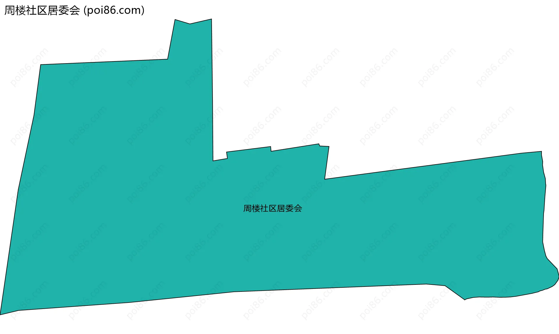 周楼社区居委会边界地图
