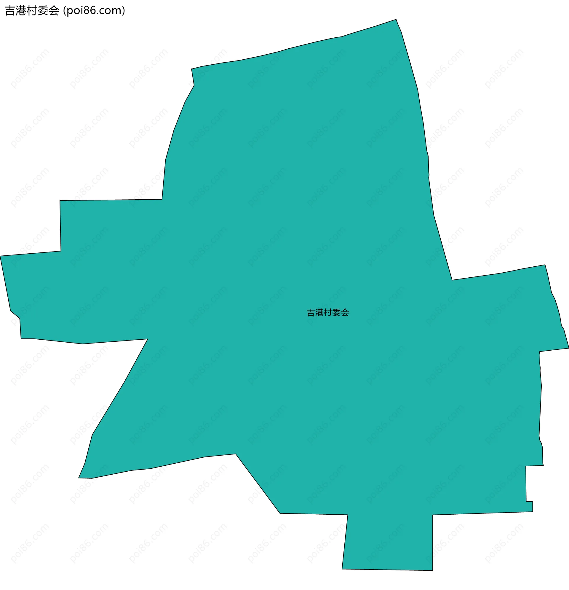 吉港村委会边界地图