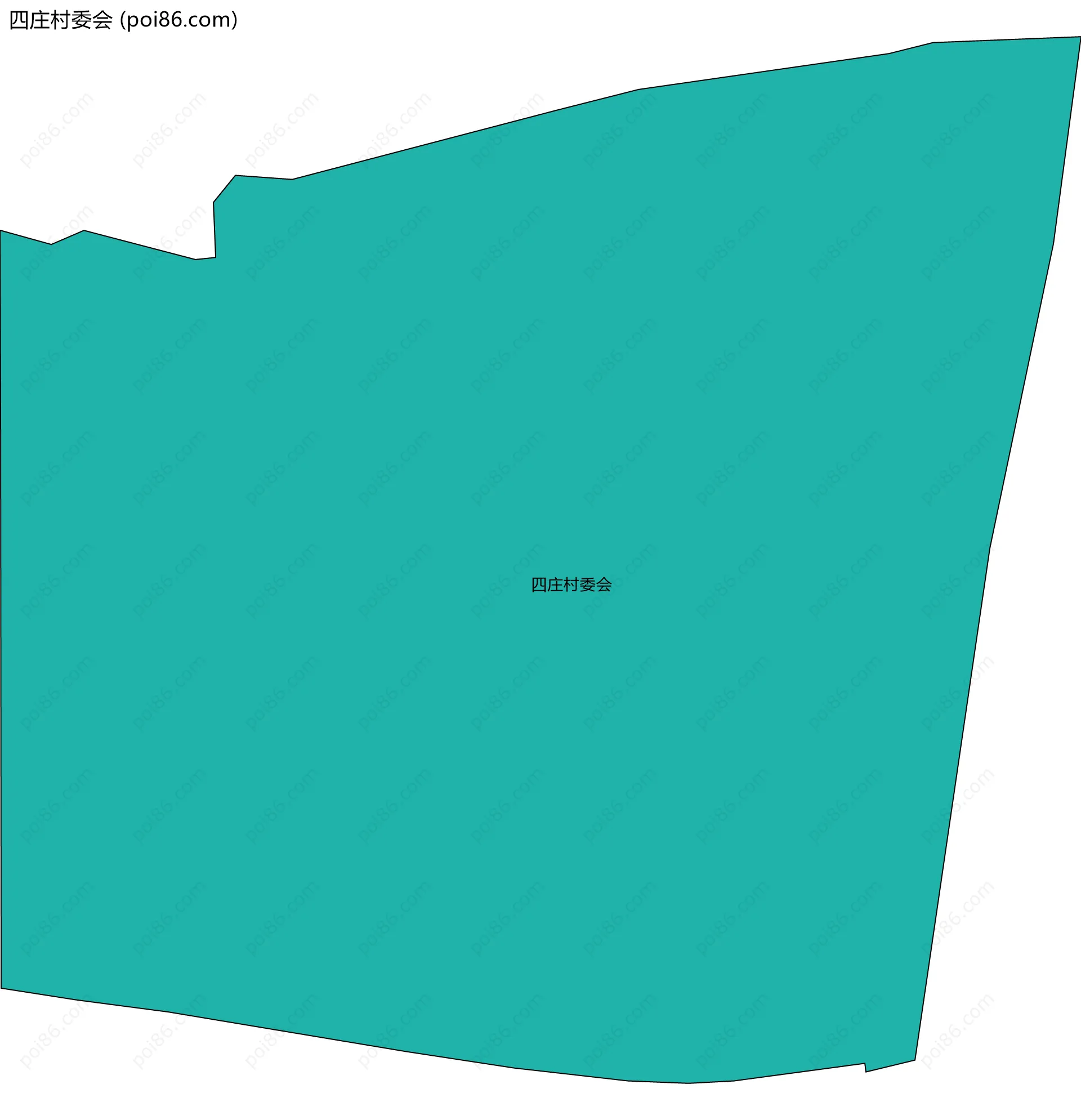 四庄村委会边界地图