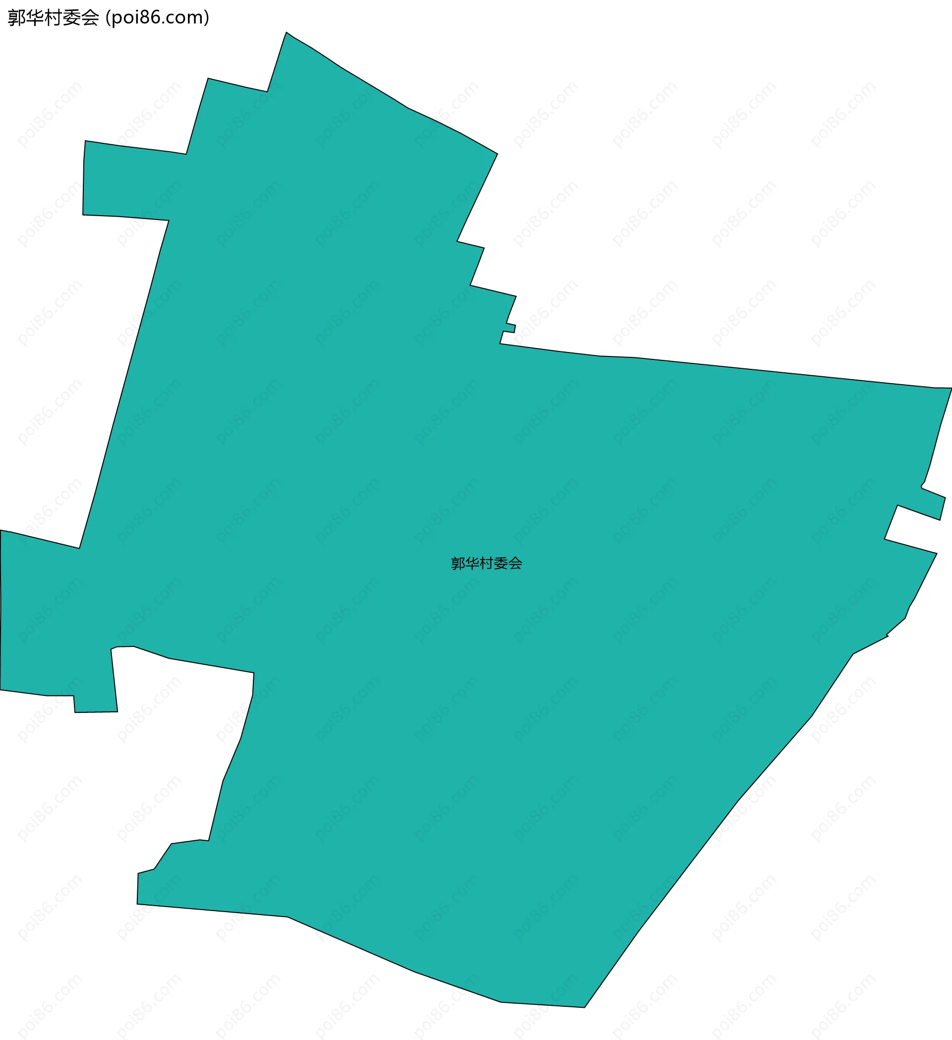 郭华村委会边界地图